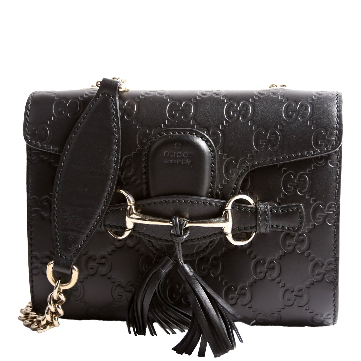 369622 Guccissima Mini Emily Shoulder Black
