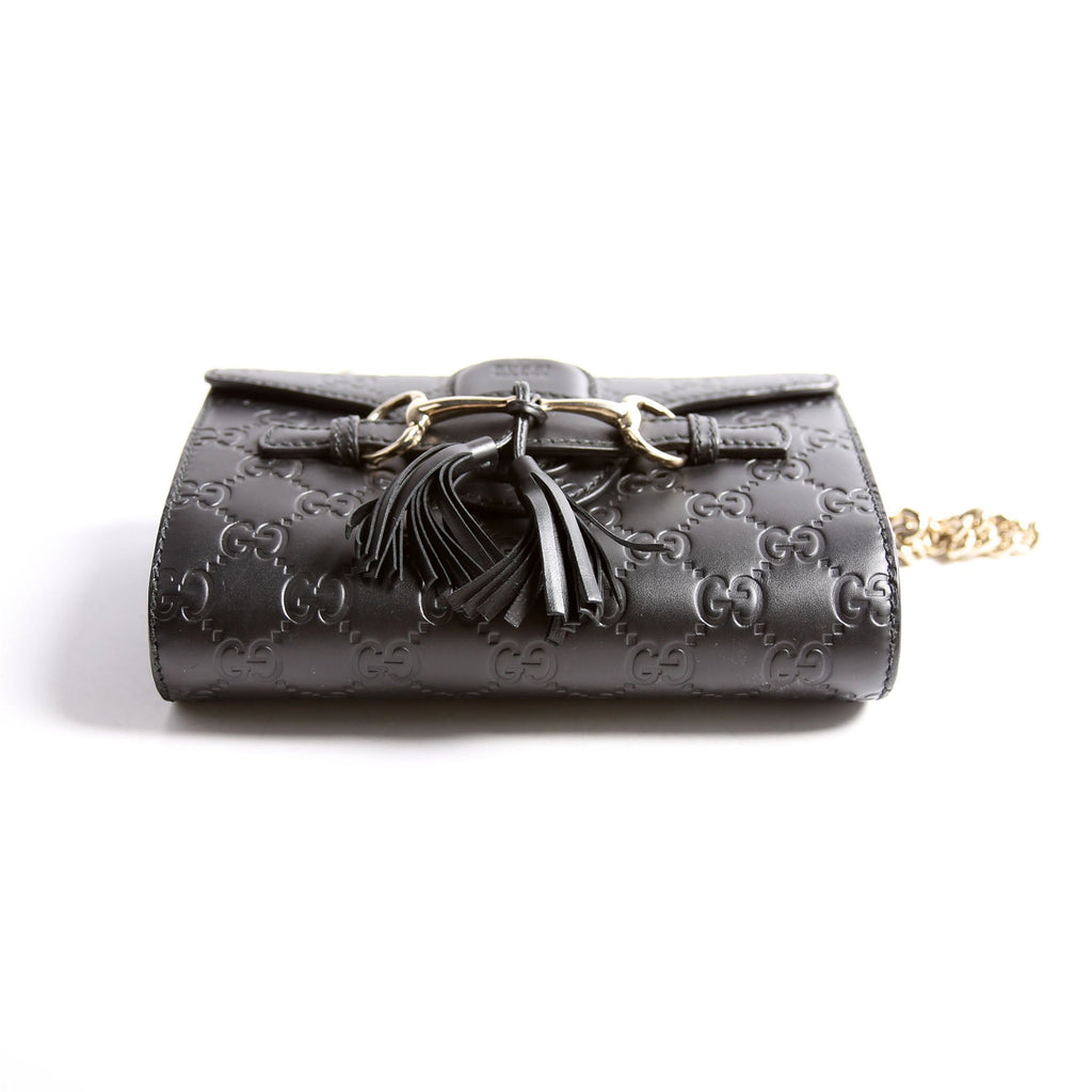 369622 Guccissima Mini Emily Shoulder Black