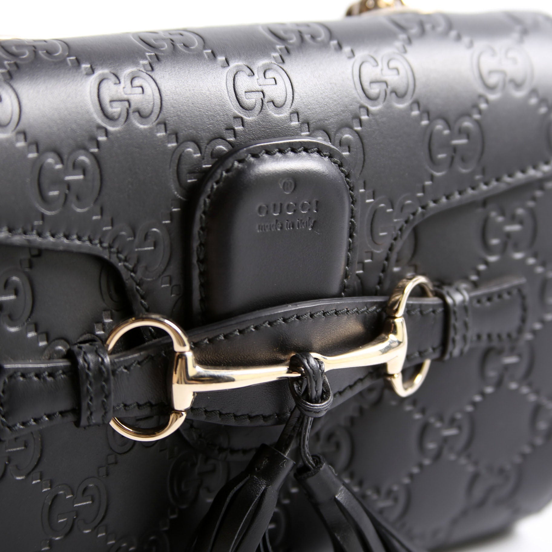 369622 Guccissima Mini Emily Shoulder Black