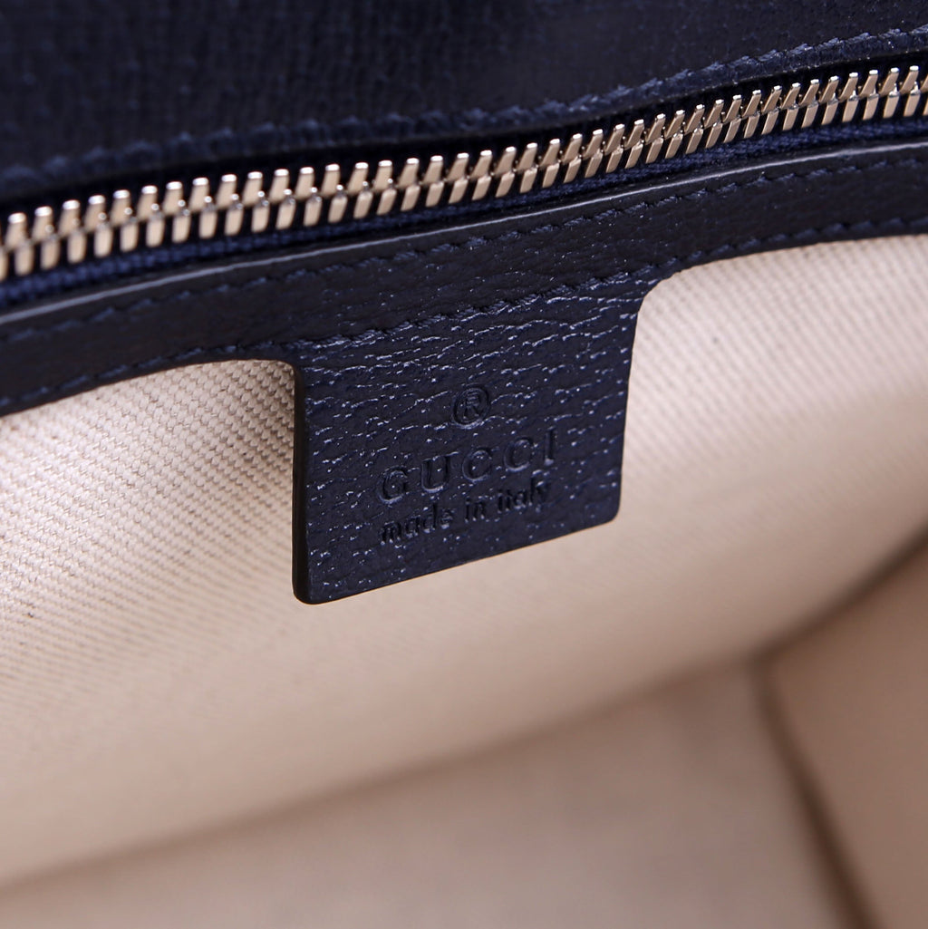 Gucci 659983 GG Canvas Interlocking GG Small Tote Blue