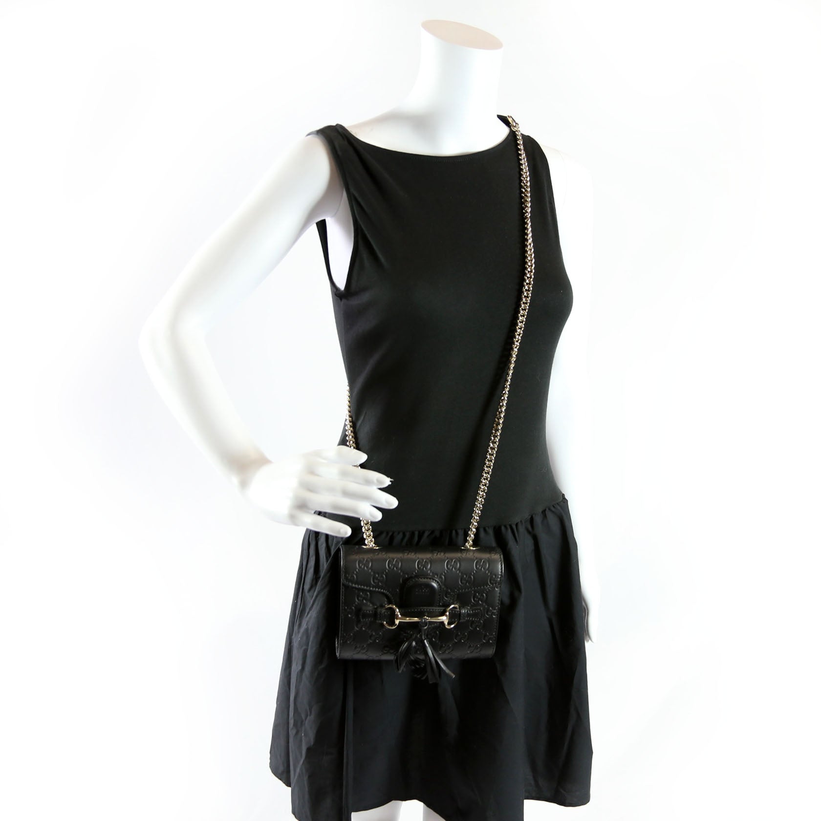 369622 Guccissima Mini Emily Shoulder Black