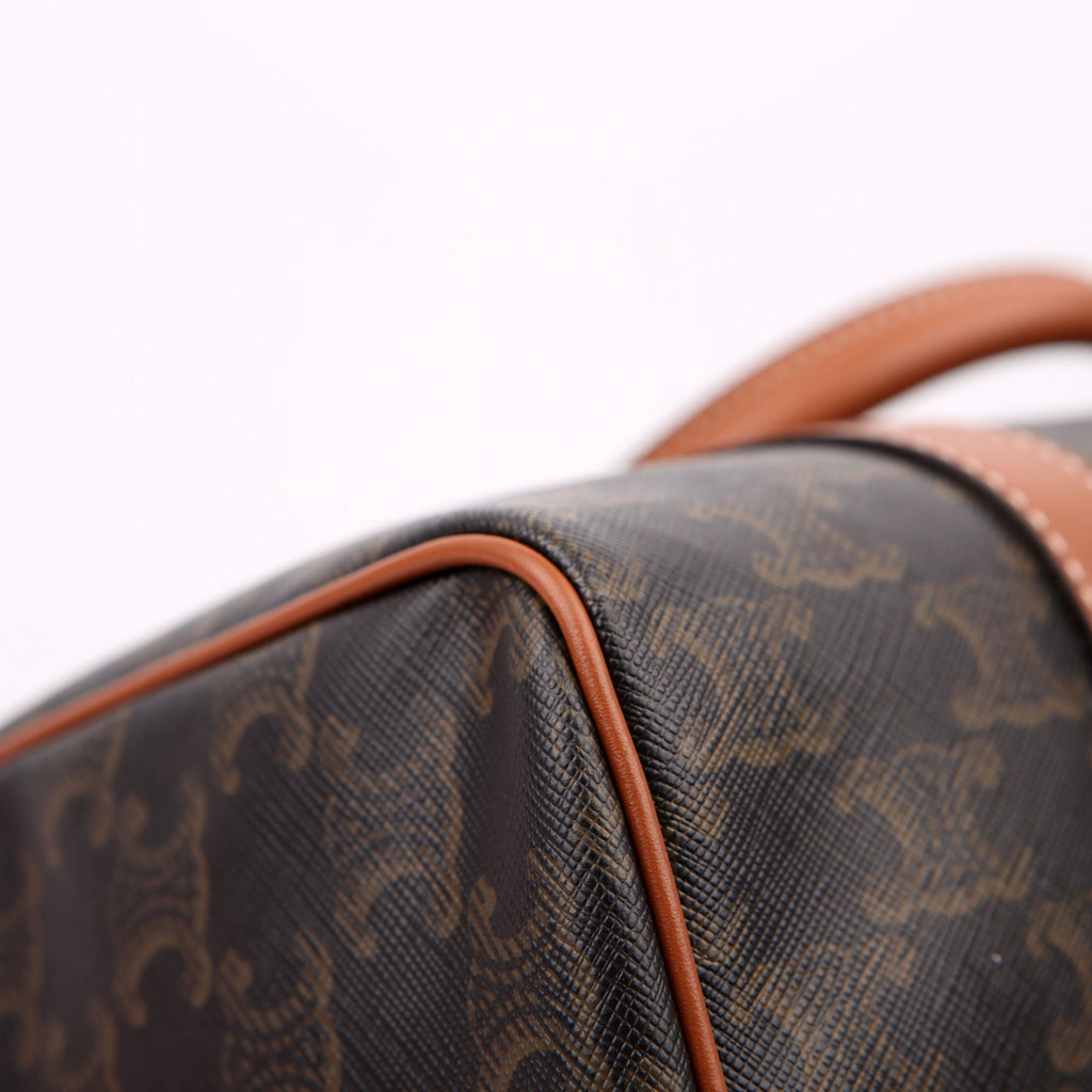 Boston Bag Triomphe Canvas Large Brown