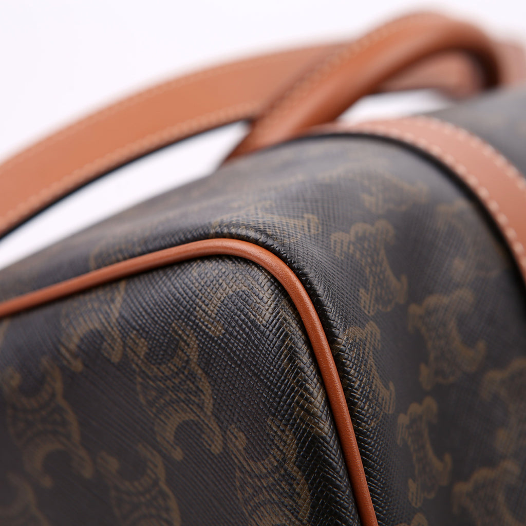 Boston Bag Triomphe Canvas Large Brown