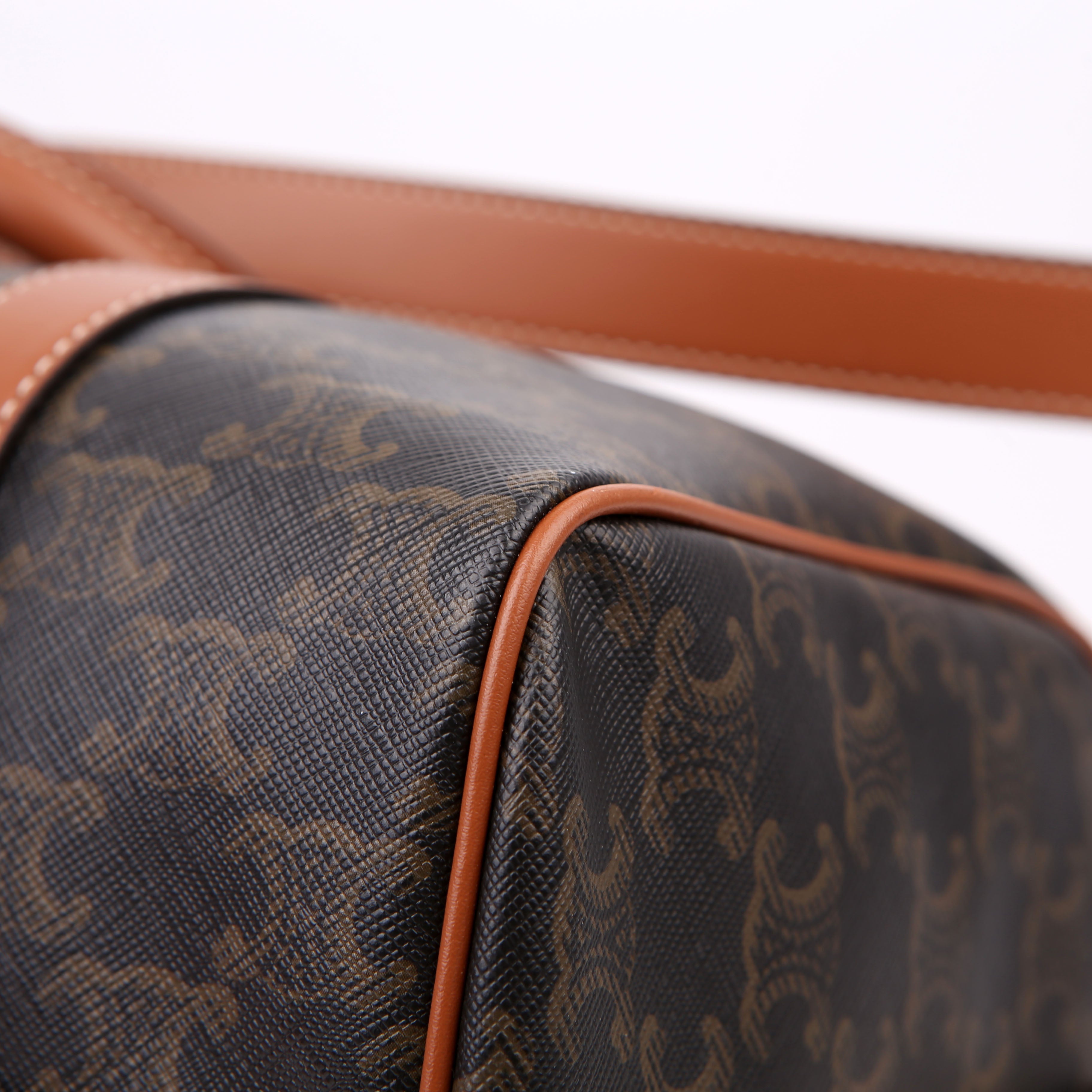Boston Bag Triomphe Canvas Large Brown
