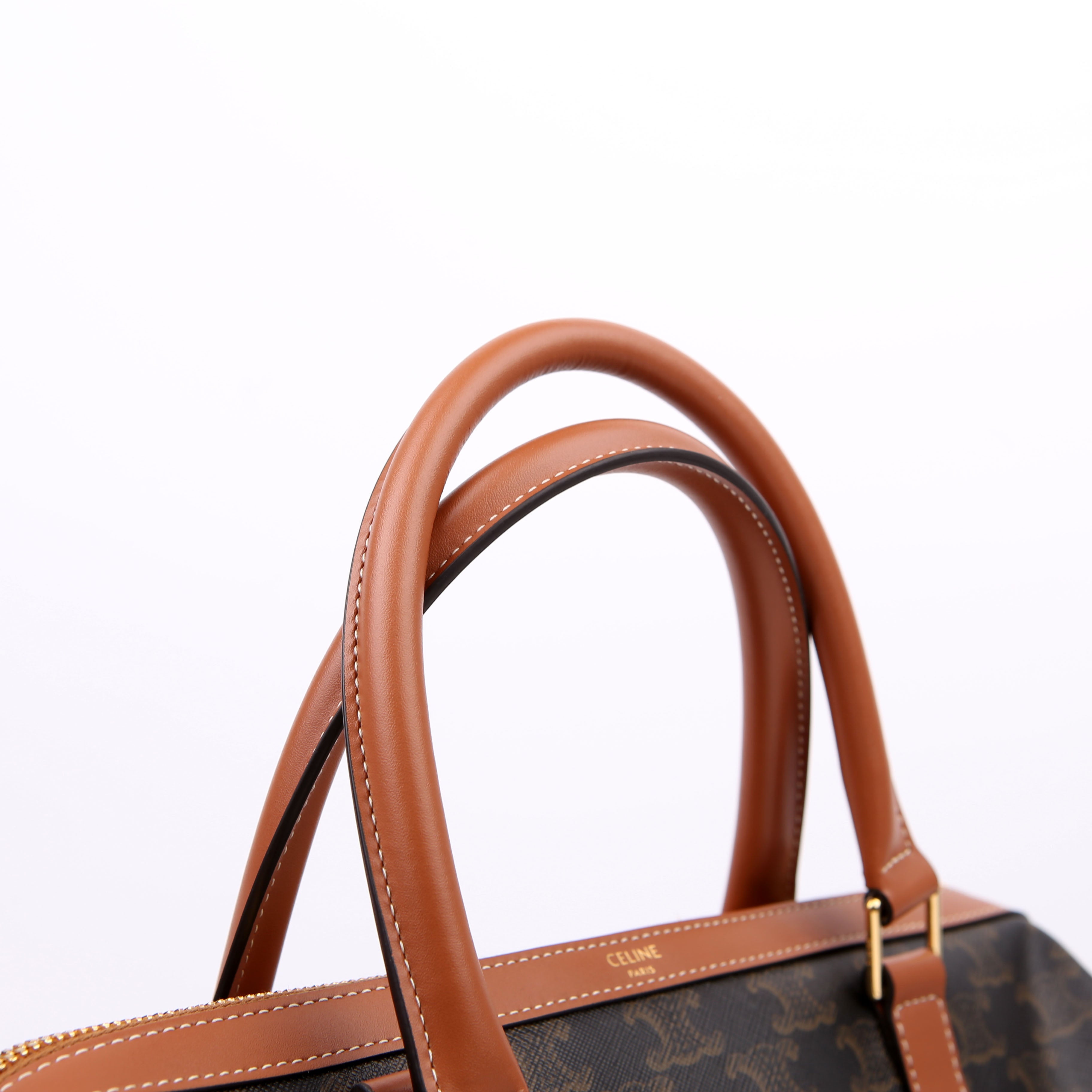 Boston Bag Triomphe Canvas Large Brown