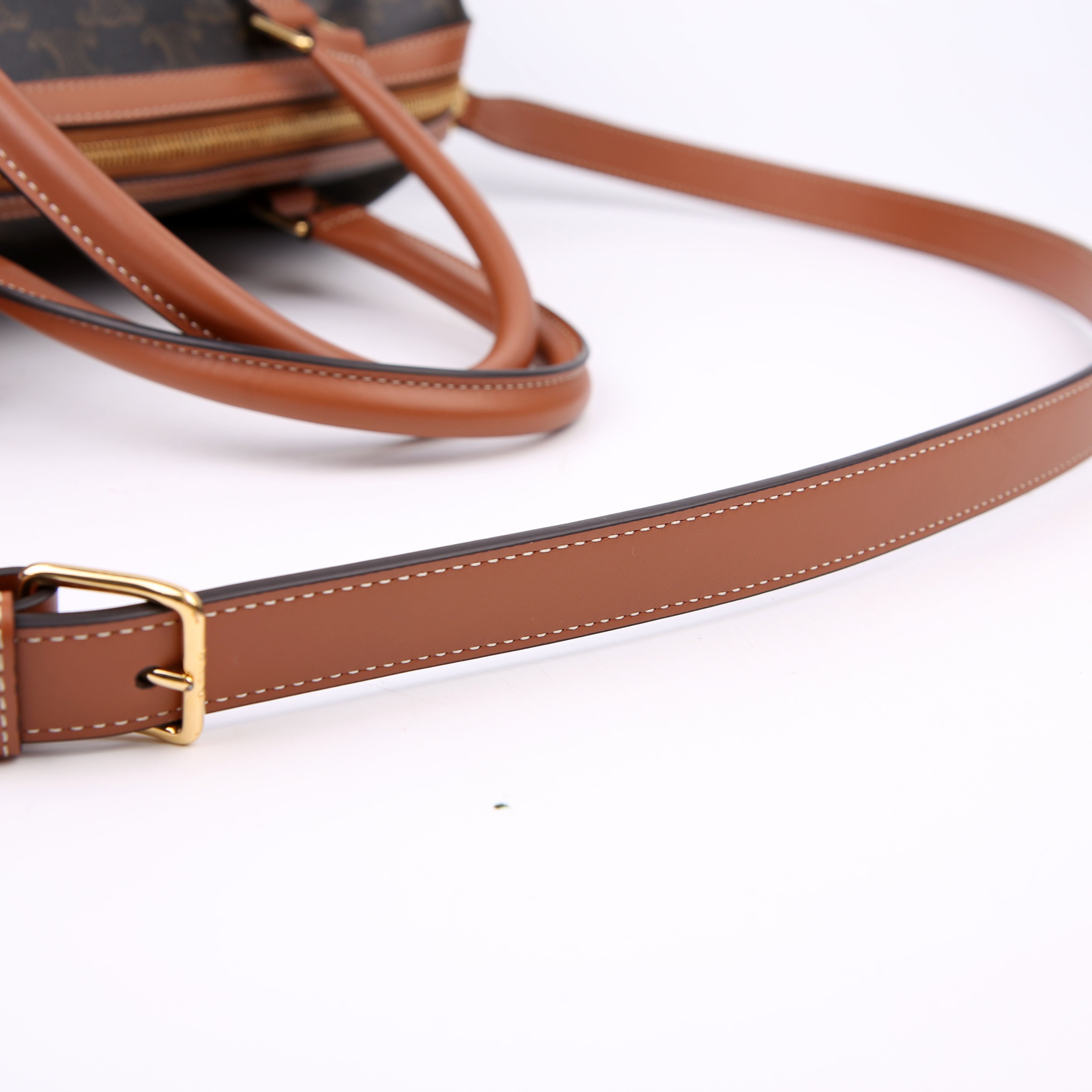 Boston Bag Triomphe Canvas Large Brown