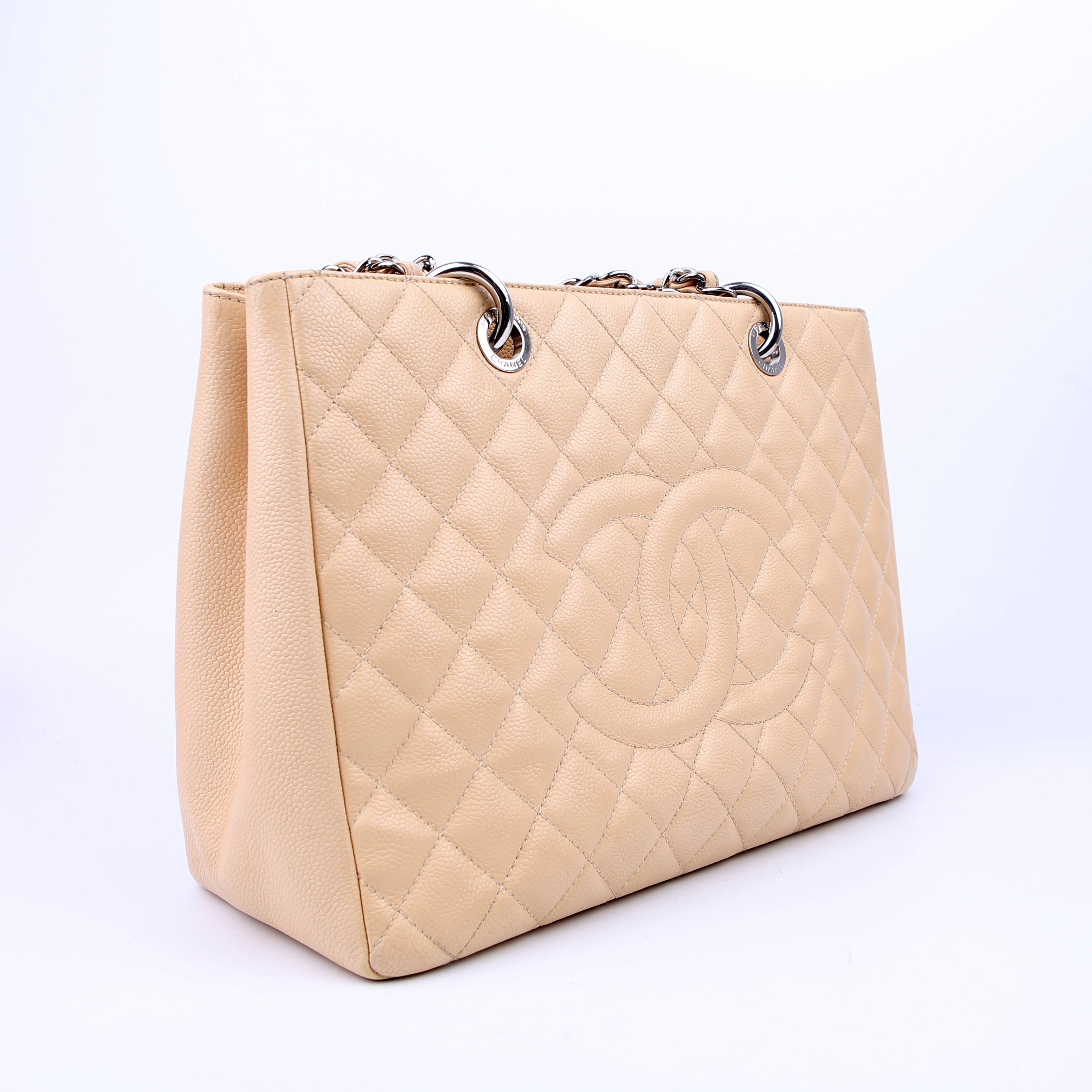 Grand Shopping Tote XL Caviar Beige