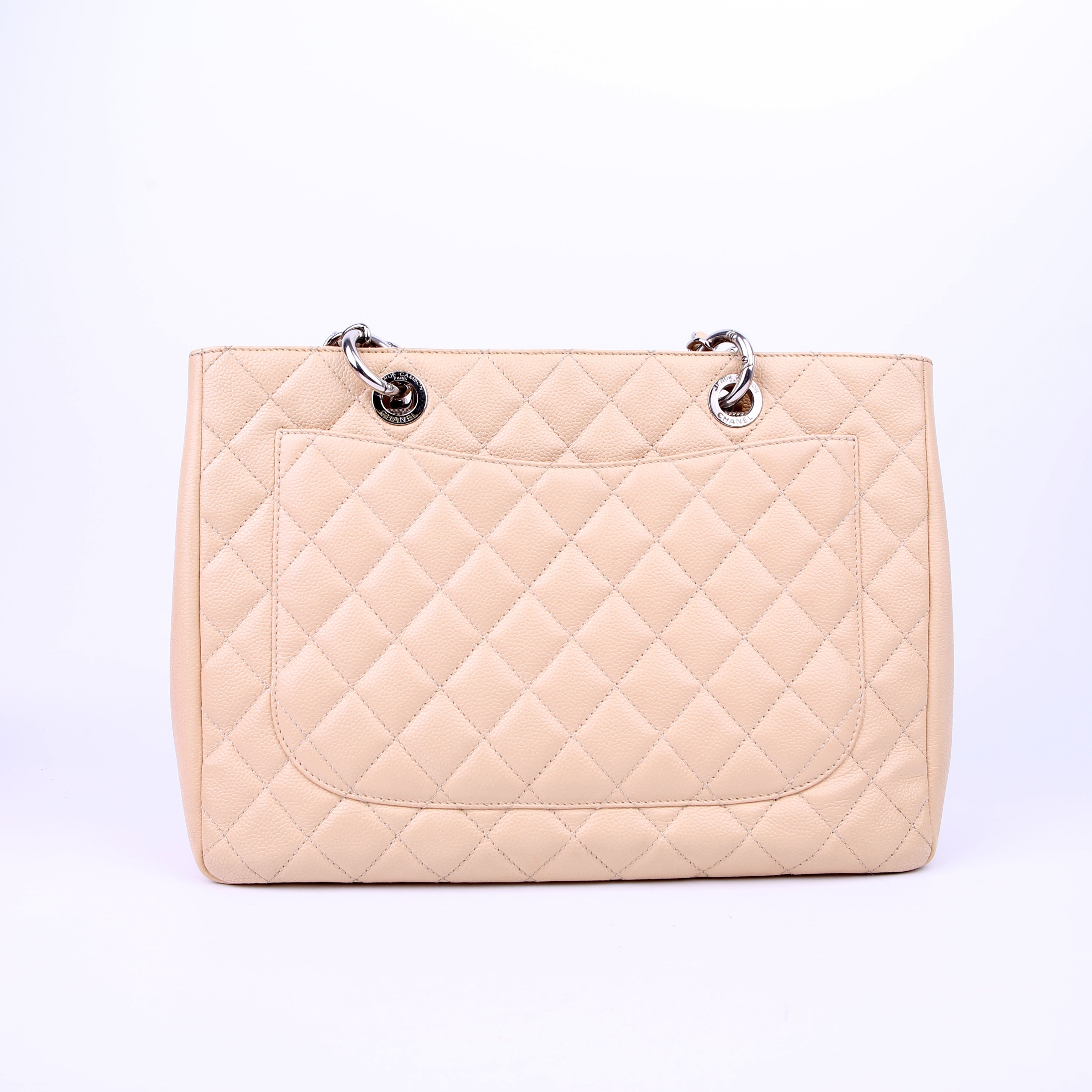 Grand Shopping Tote XL Caviar Beige