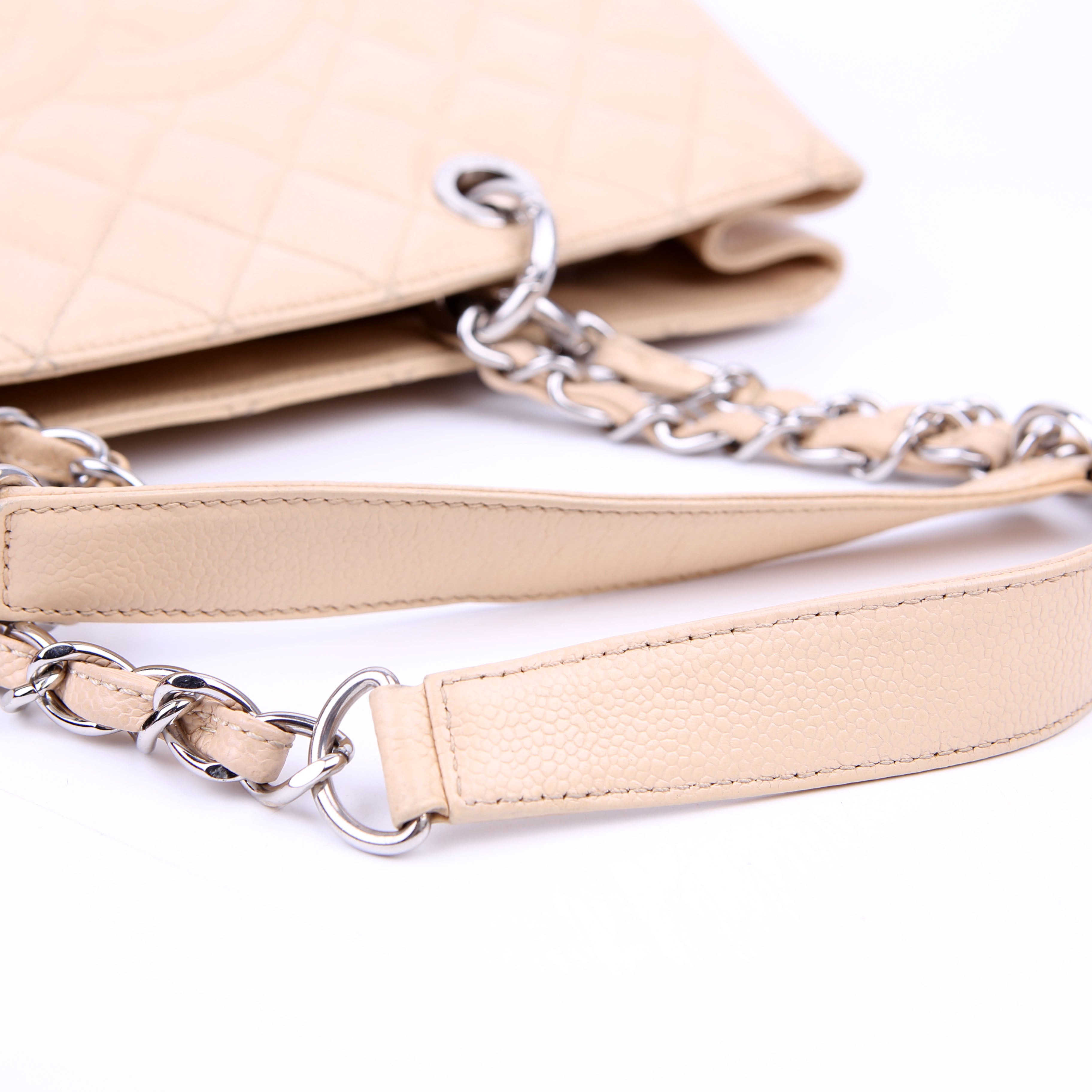 Grand Shopping Tote XL Caviar Beige