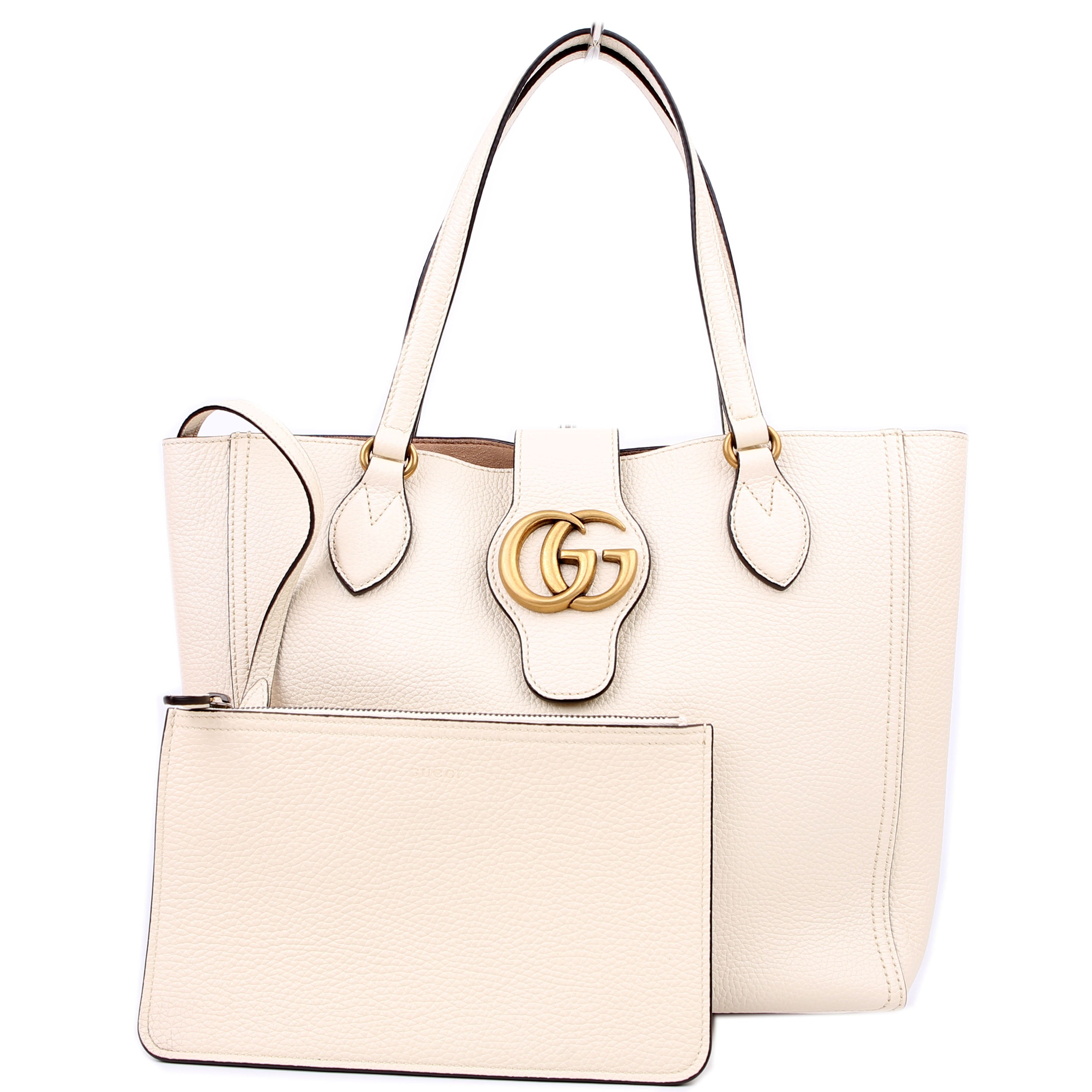 Gucci 779831 Dahlia Tote with Pouch White