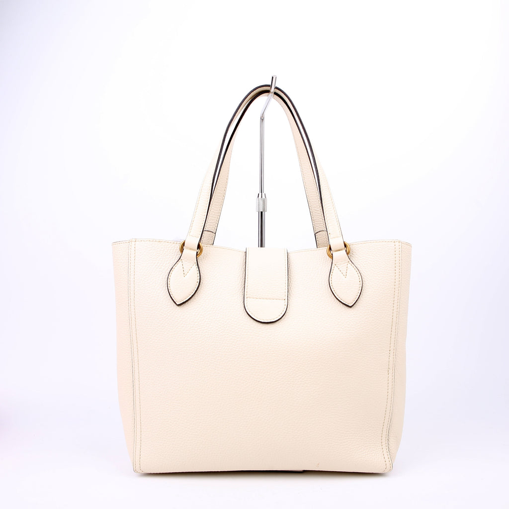 Gucci 779831 Dahlia Tote with Pouch White