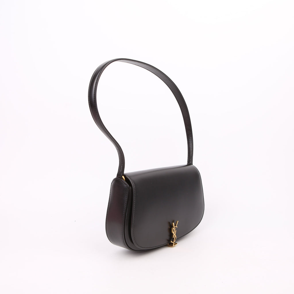 Voltaire Mini Shoulder Box Calfskin Black
