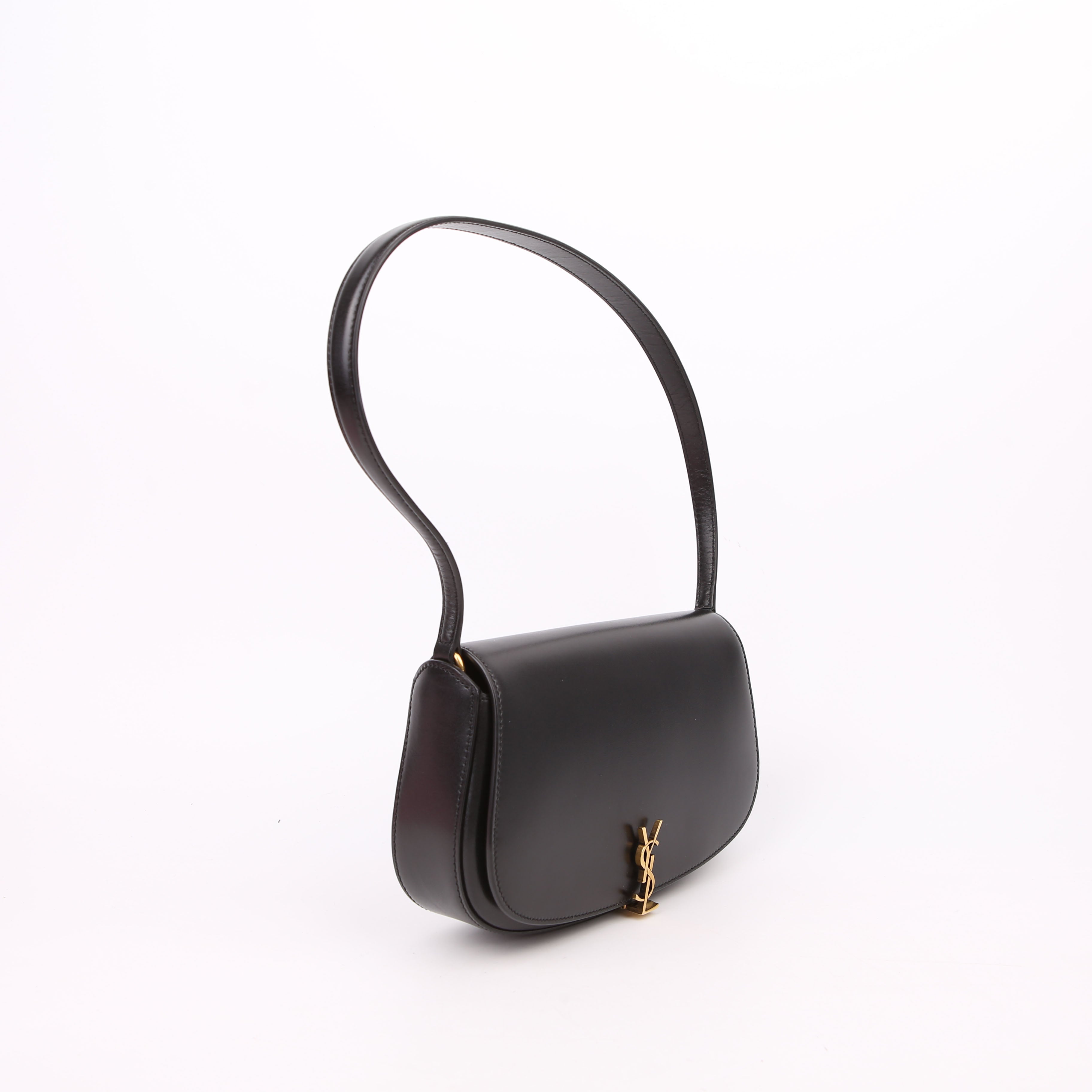 Voltaire Mini Shoulder Box Calfskin Black