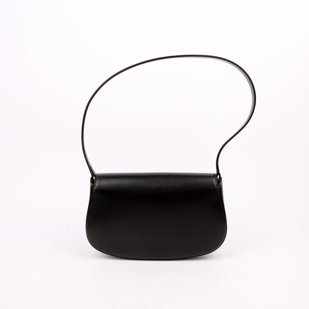 Voltaire Mini Shoulder Box Calfskin Black
