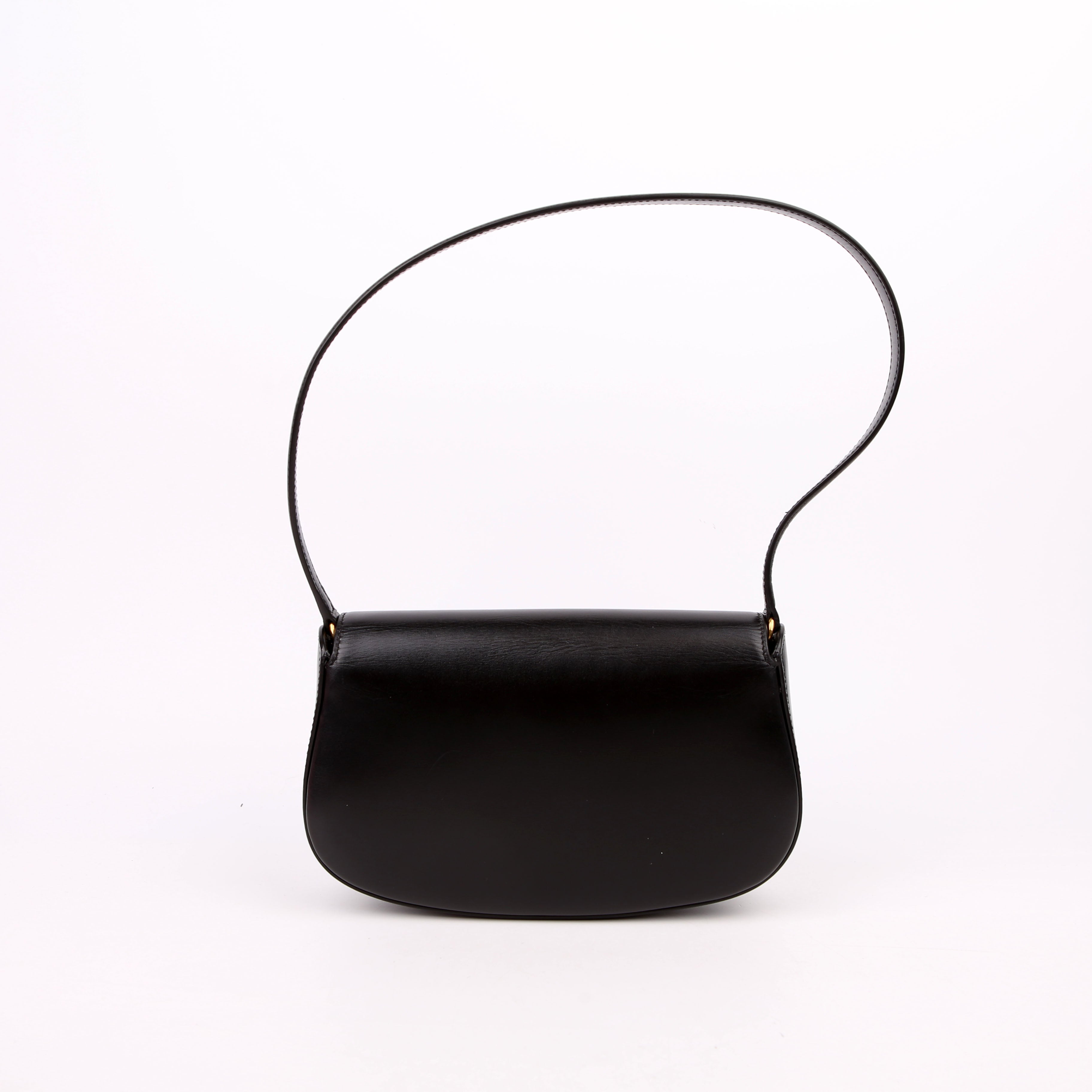 Voltaire Mini Shoulder Box Calfskin Black