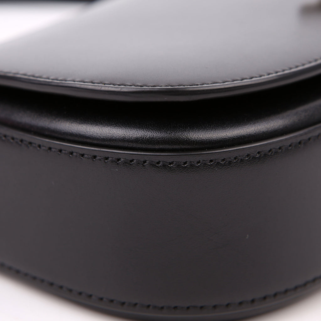 Voltaire Mini Shoulder Box Calfskin Black