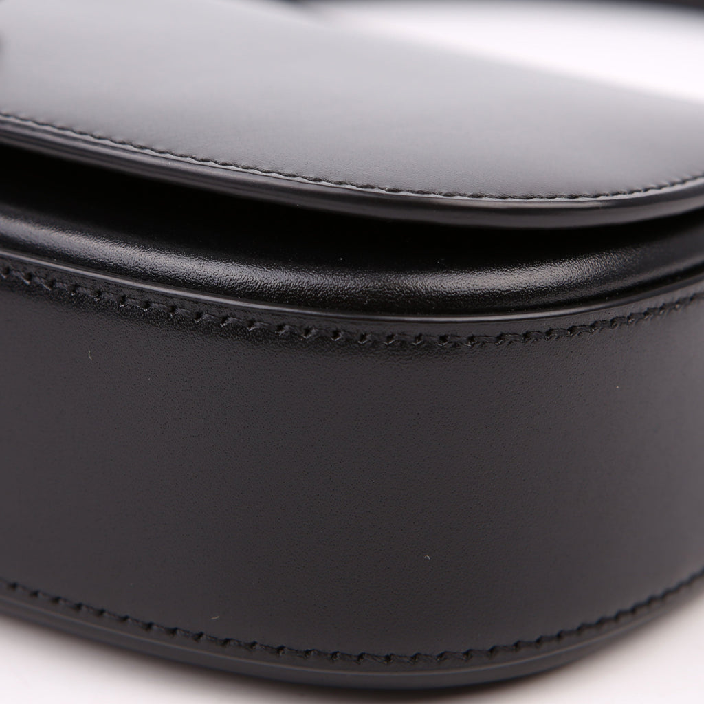 Voltaire Mini Shoulder Box Calfskin Black