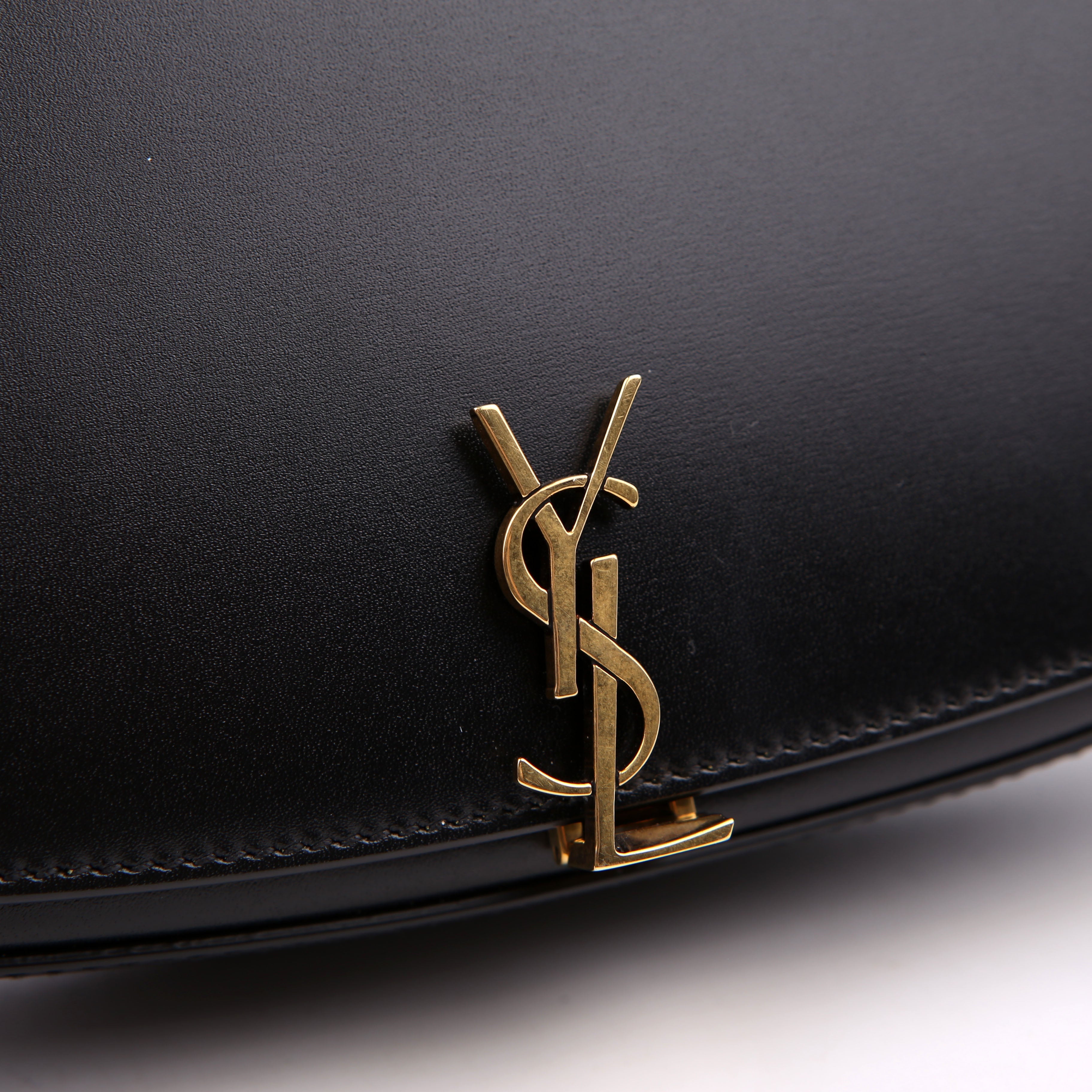 Voltaire Mini Shoulder Box Calfskin Black