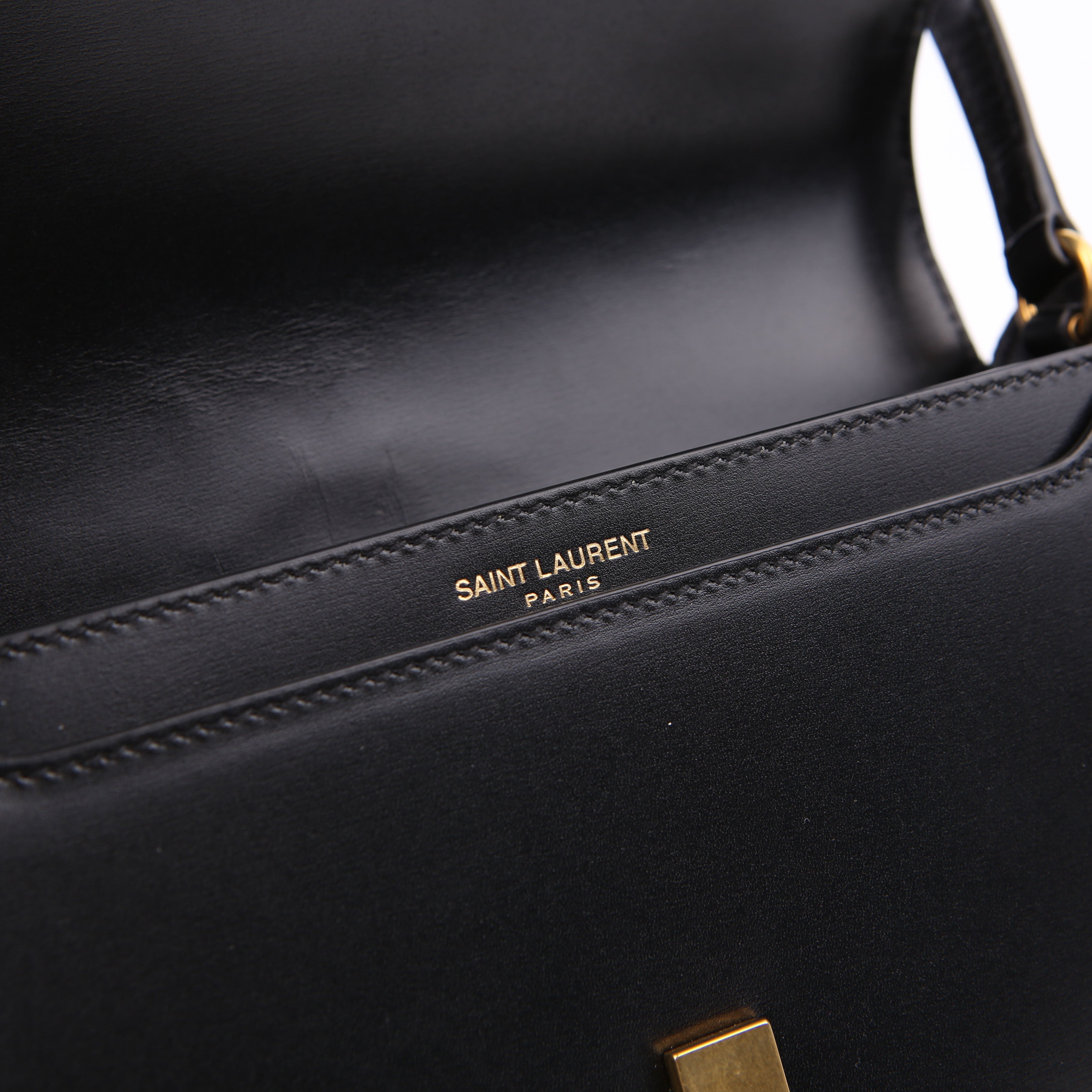 Voltaire Mini Shoulder Box Calfskin Black