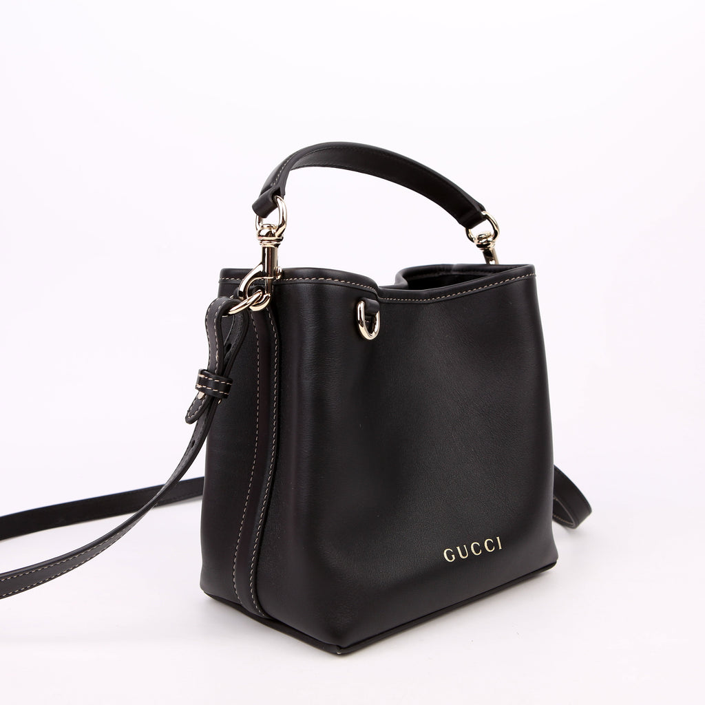 815118 GG Emblem Bucket Small Black