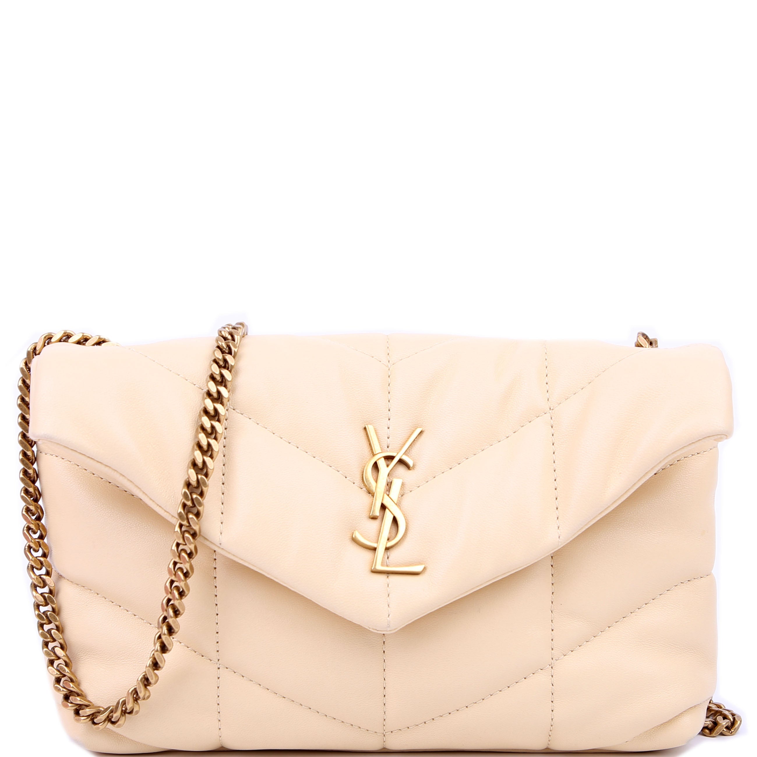 SAINT LAURENT Loulou Toy Puffer Yellow 620333
