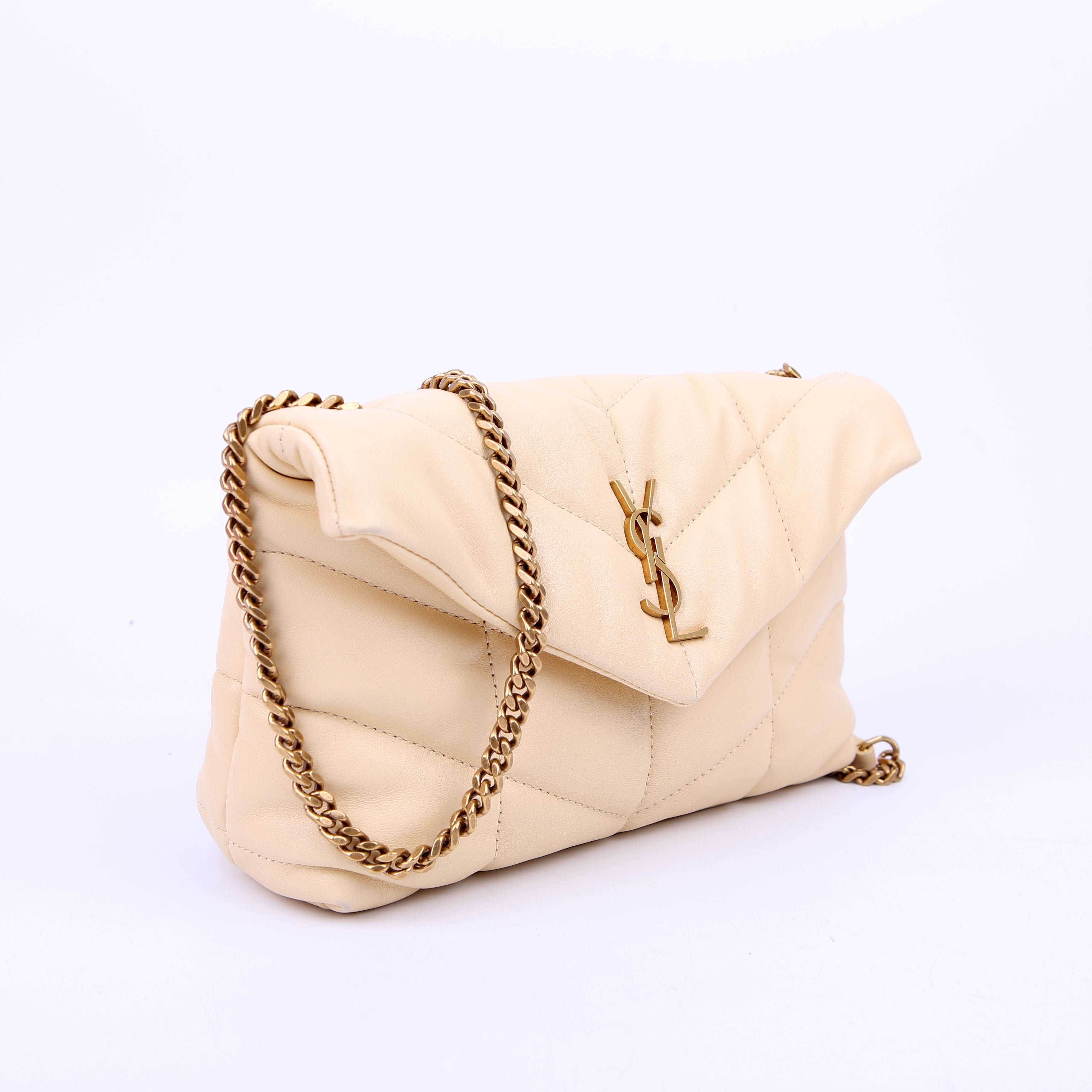 SAINT LAURENT Loulou Toy Puffer Yellow 620333