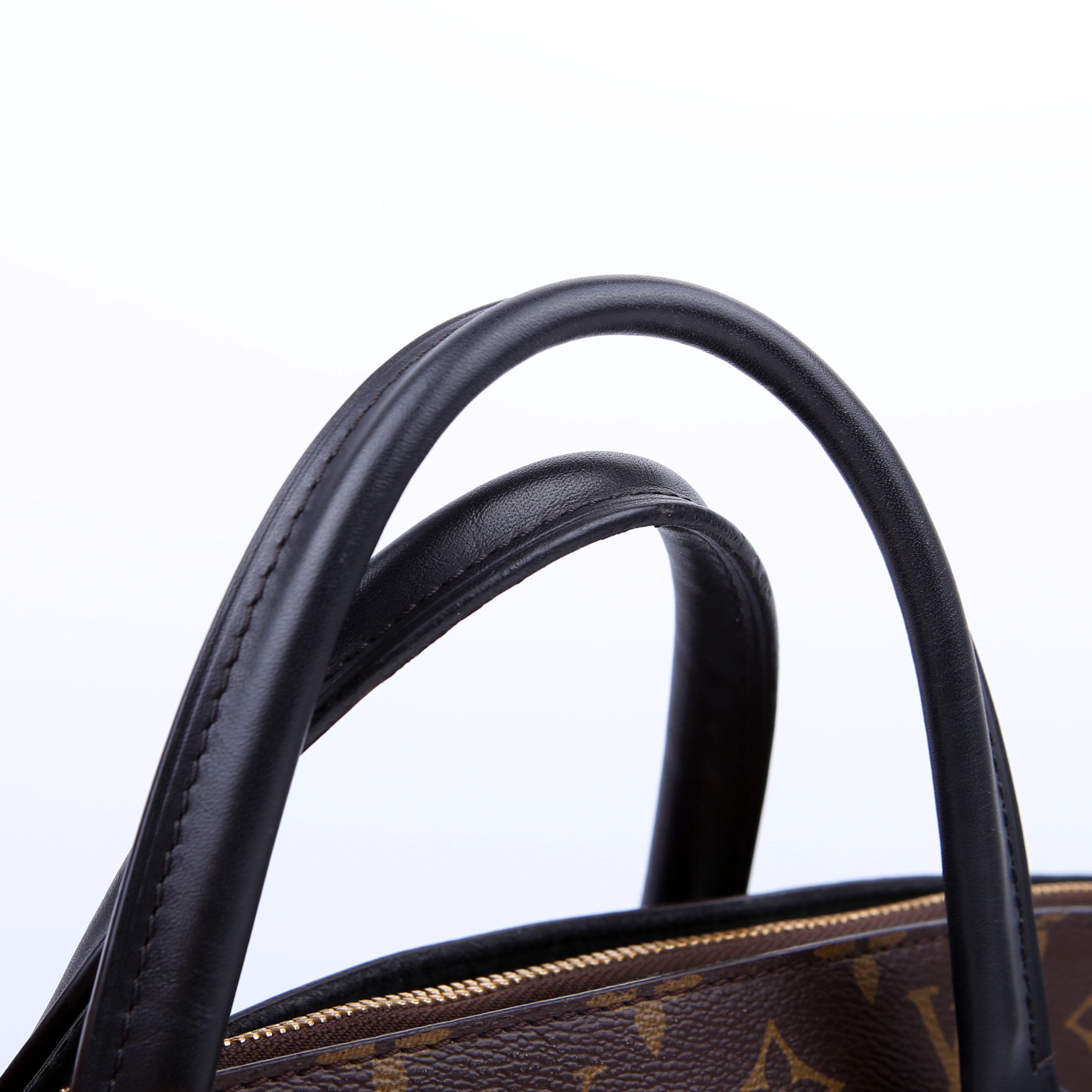 Flower Zipped Tote MM Monogram Black