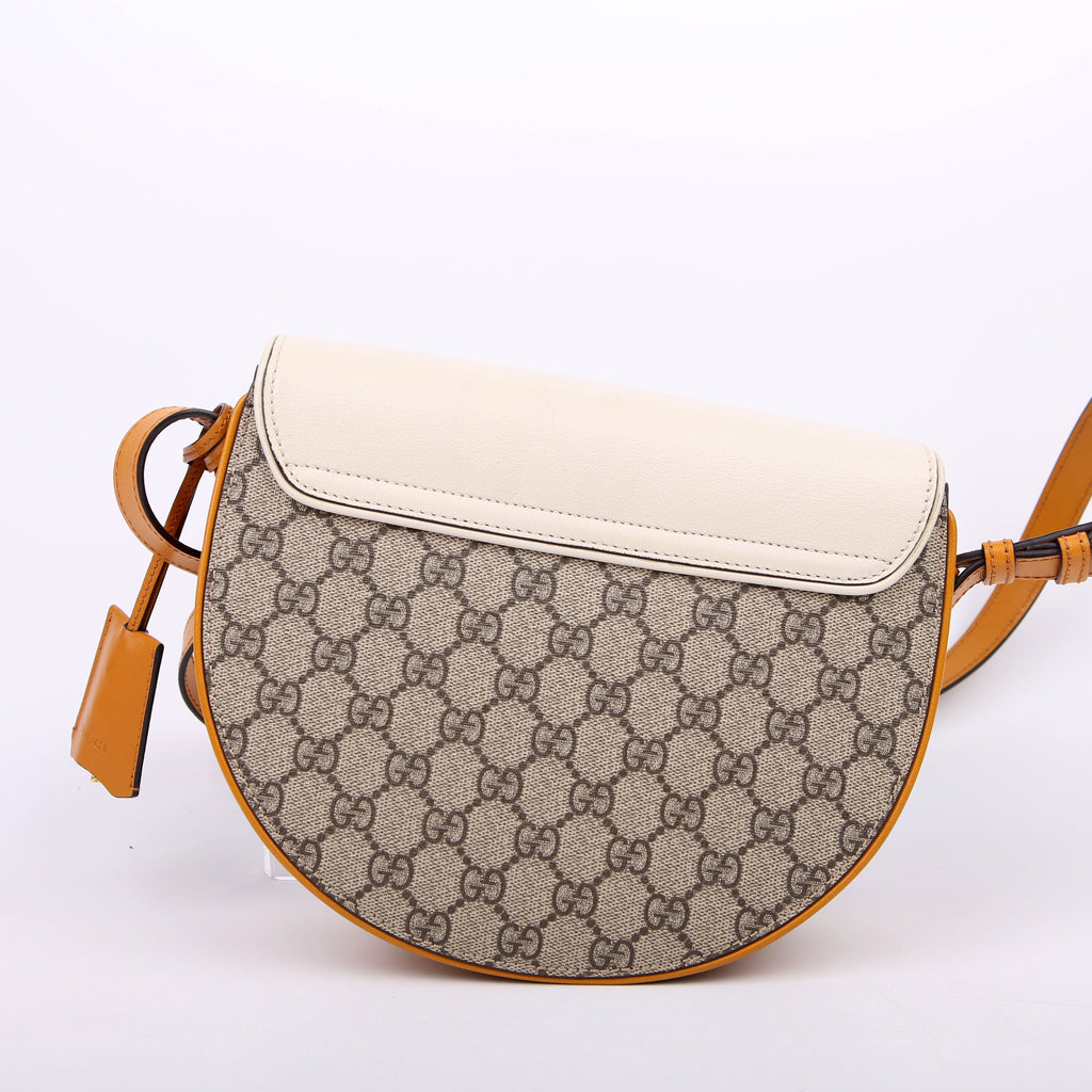644524 Padlock GG Supreme Small Messenger Cream/Yellow