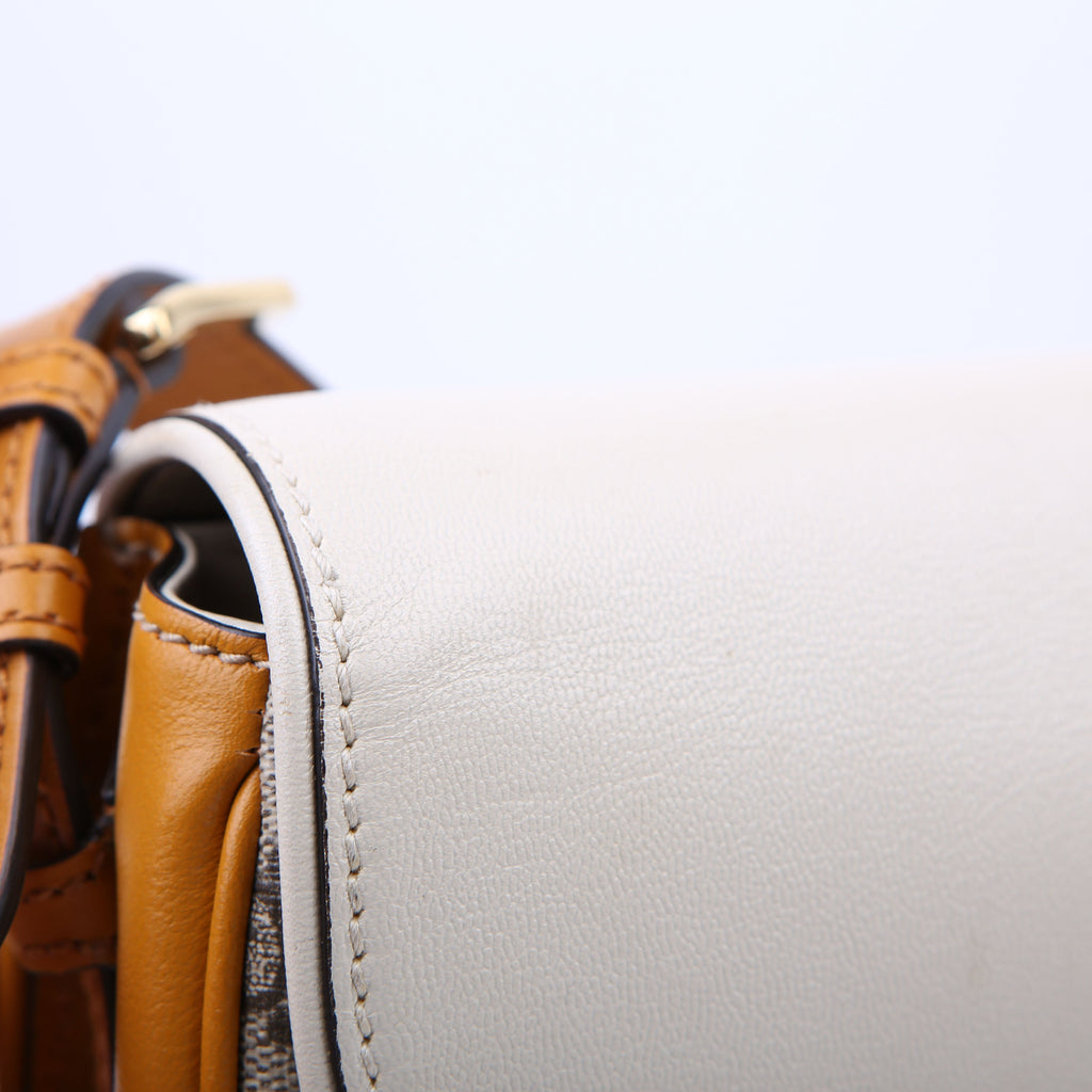 644524 Padlock GG Supreme Small Messenger Cream/Yellow