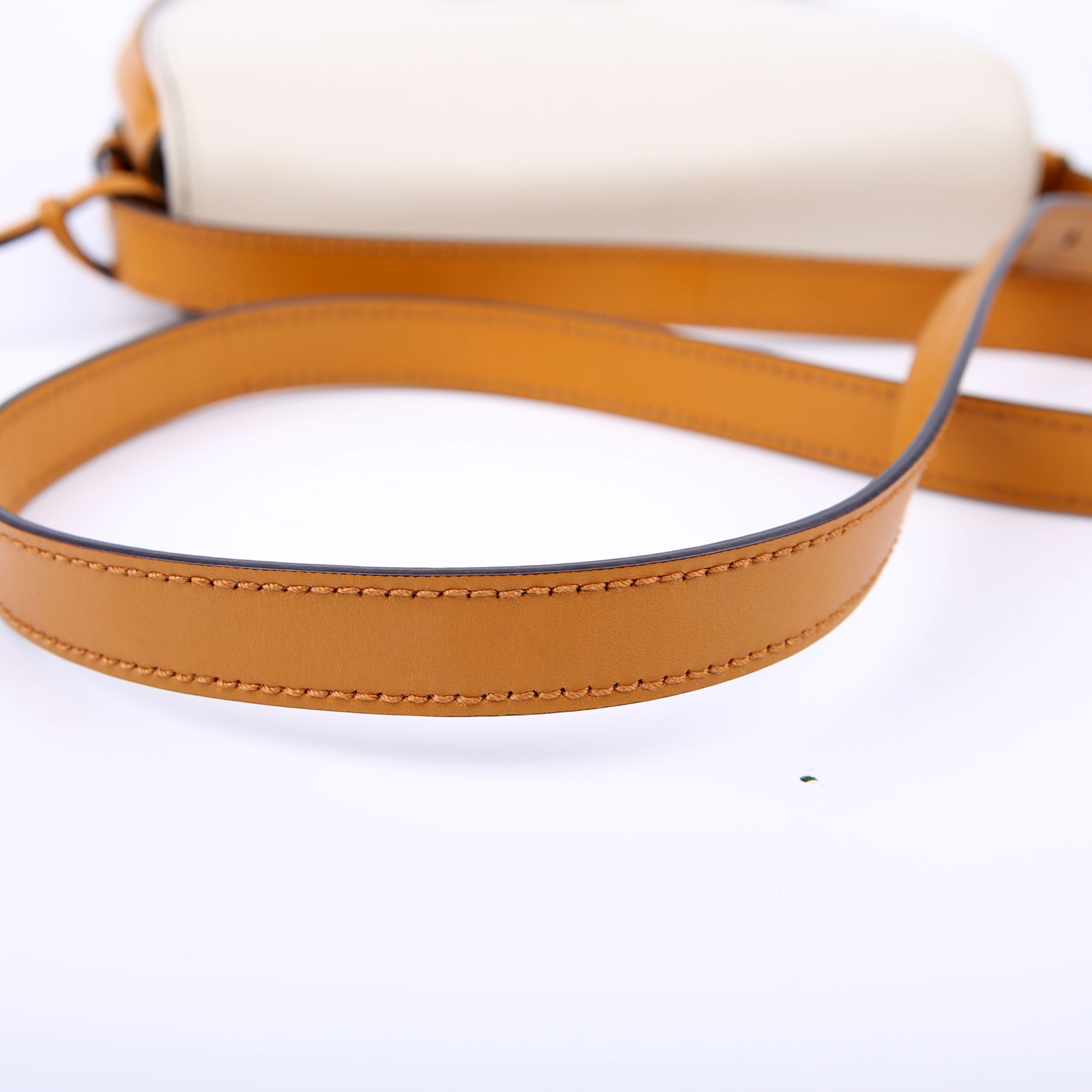 644524 Padlock GG Supreme Small Messenger Cream/Yellow