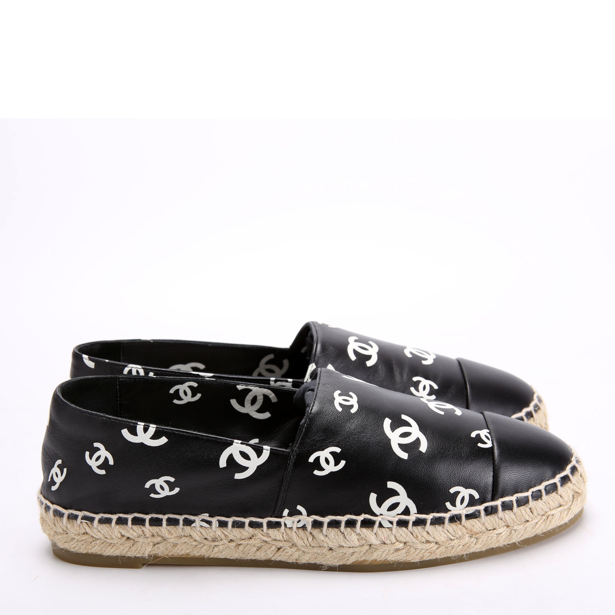 CC Espadrilles Size 39 Black/White