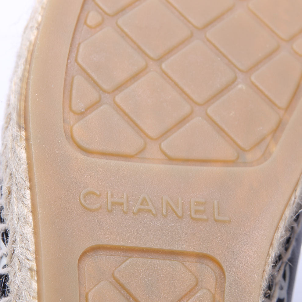 CC Espadrilles Size 39 Black/White