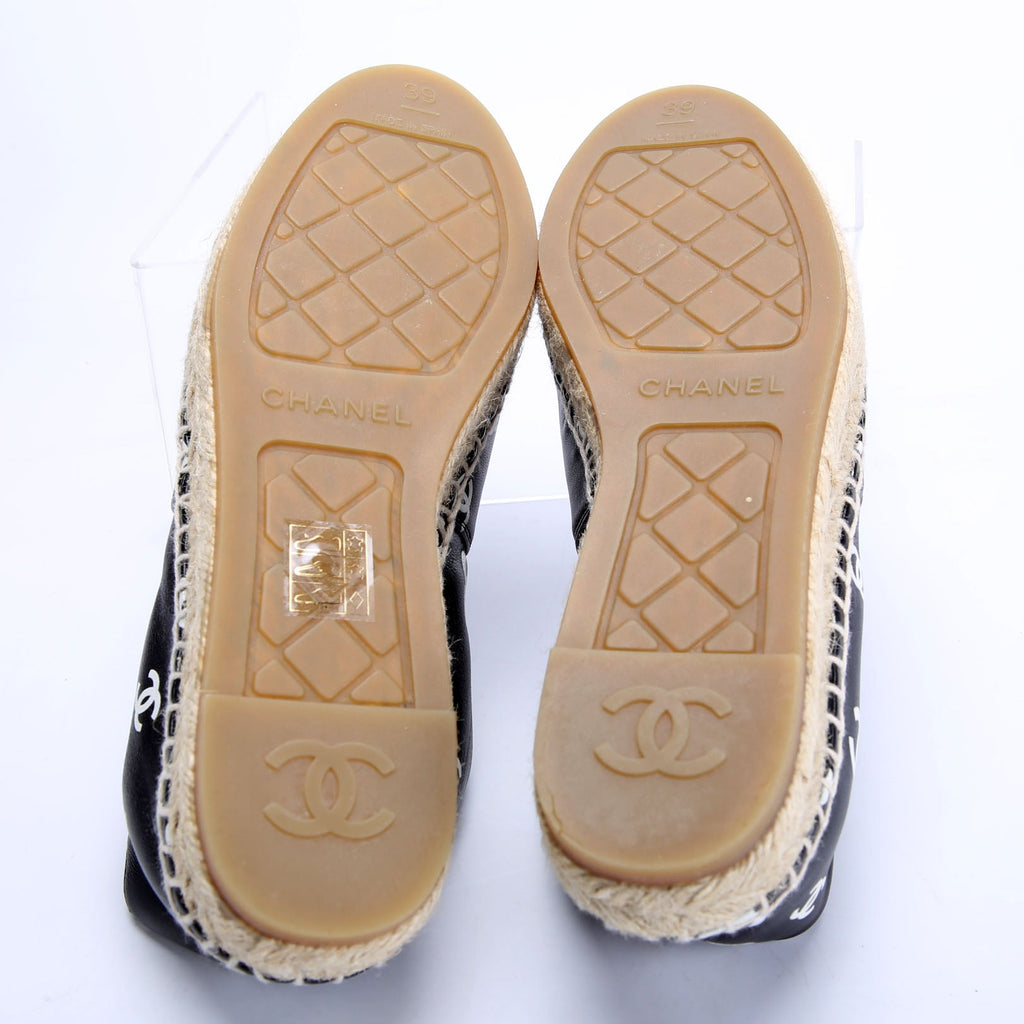 CC Espadrilles Size 39 Black/White