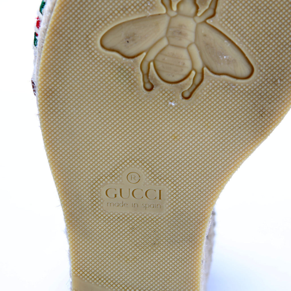 Web Espadrille Wedges Size 37.5 White