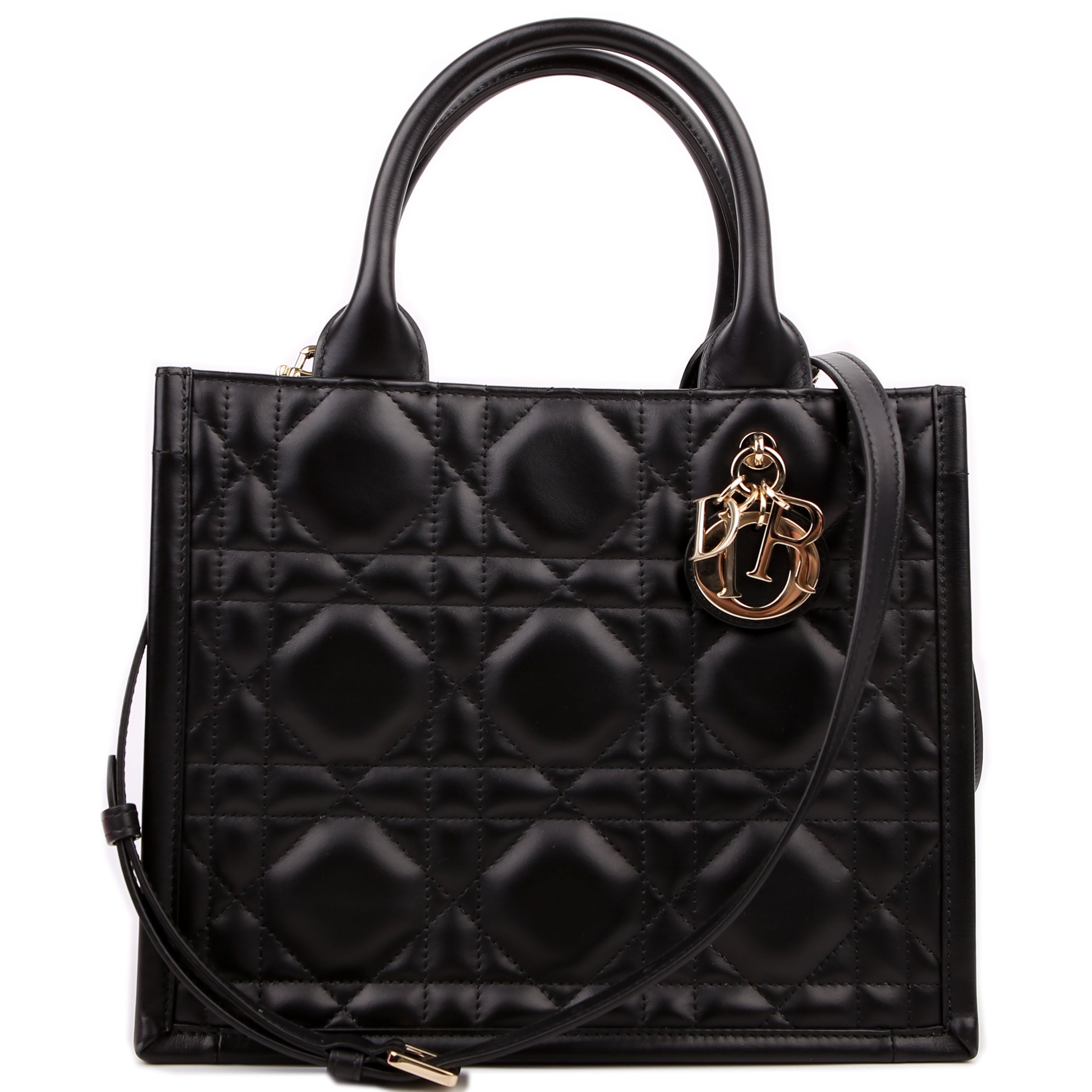 Dior Book Tote Small Lambskin Cannage Black