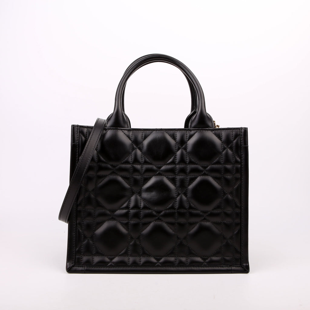 Dior Book Tote Small Lambskin Cannage Black