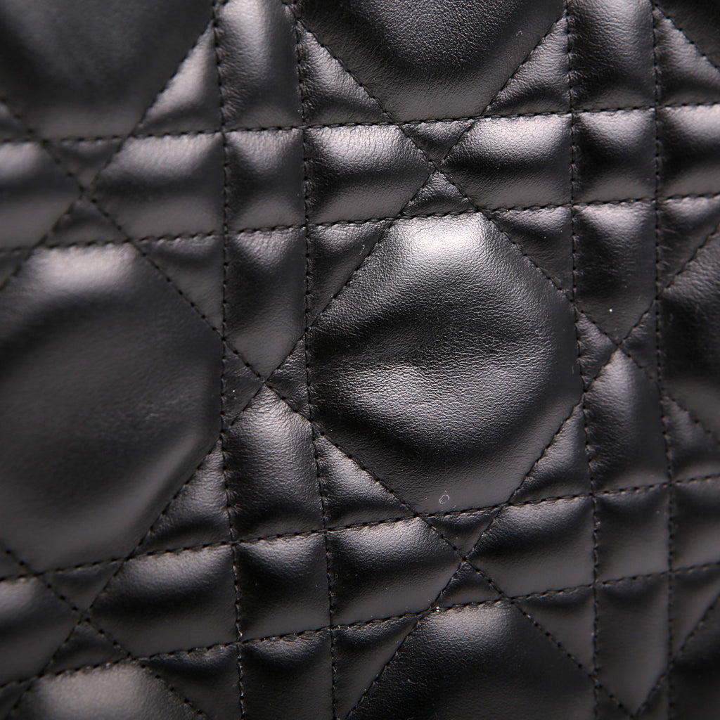 Dior Book Tote Small Lambskin Cannage Black