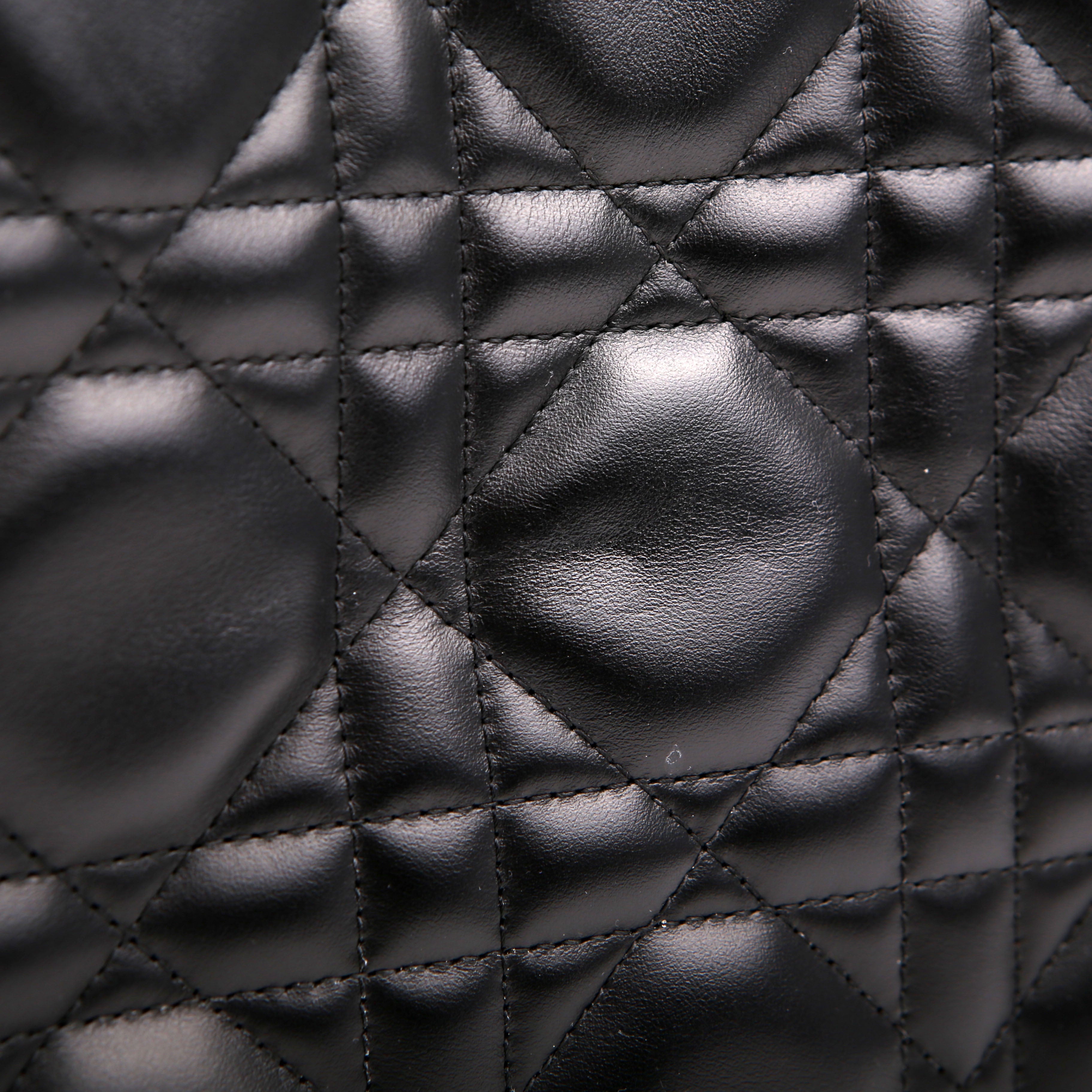 Dior Book Tote Small Lambskin Cannage Black