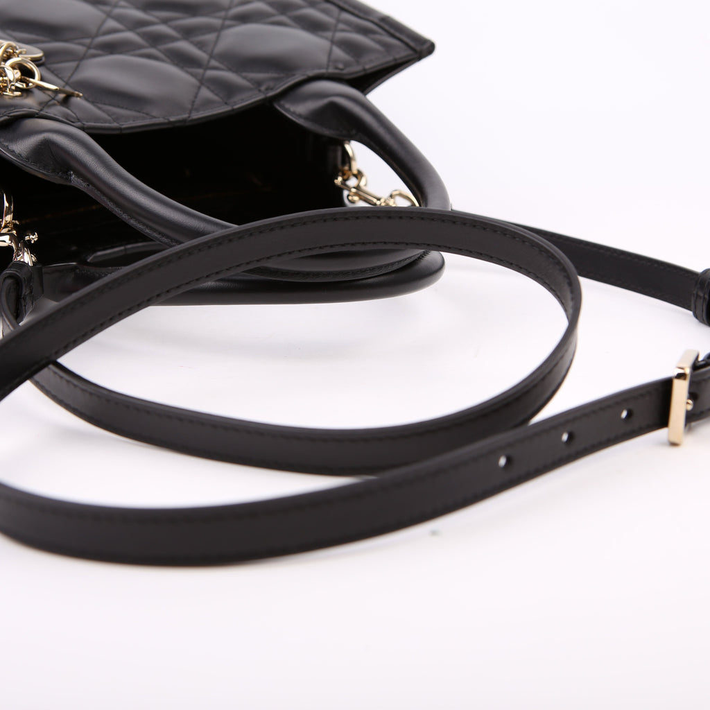 Dior Book Tote Small Lambskin Cannage Black