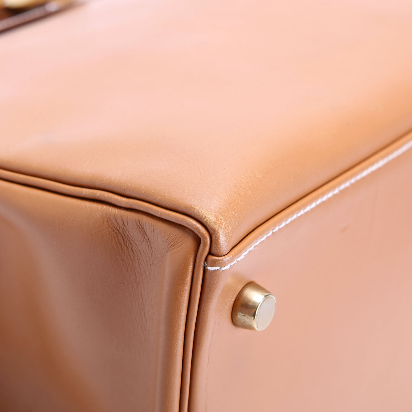 Kelly Retourne 32 Chamonix Leather 1993 Tan/Gold