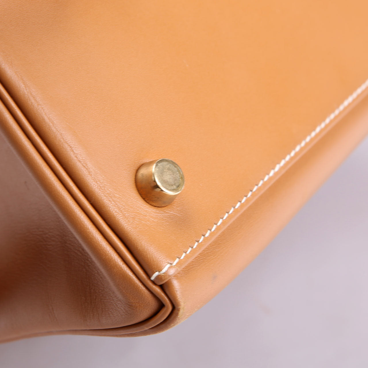 Kelly Retourne 32 Chamonix Leather 1993 Tan/Gold