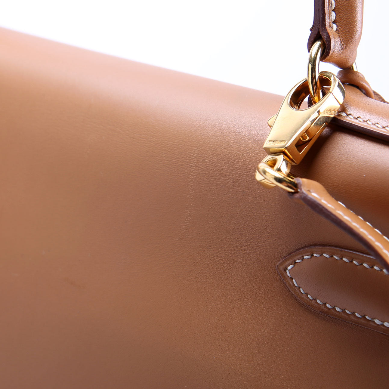 Kelly Retourne 32 Chamonix Leather 1993 Tan/Gold