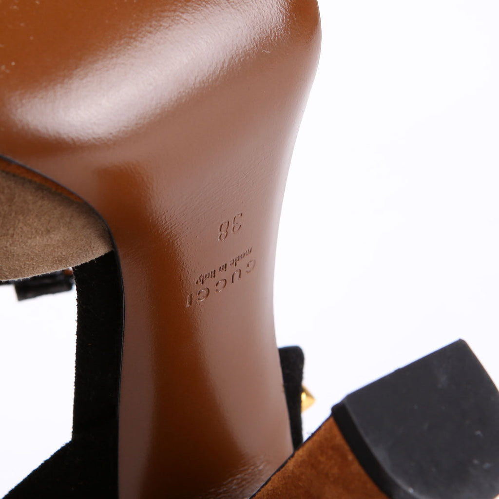 Jacquelyne Studded Suede Block Heels Size 38