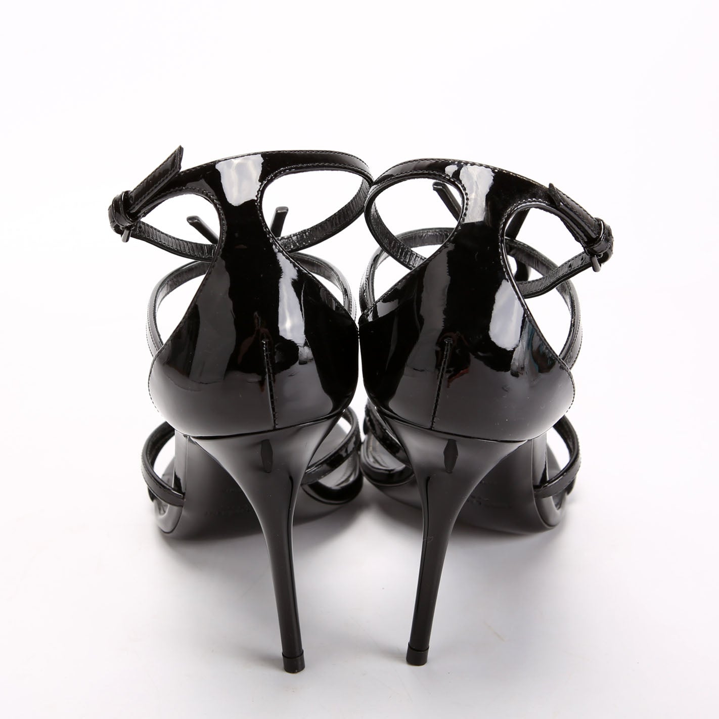 Cassandra Monogram Sandals 100 Size 38 Black