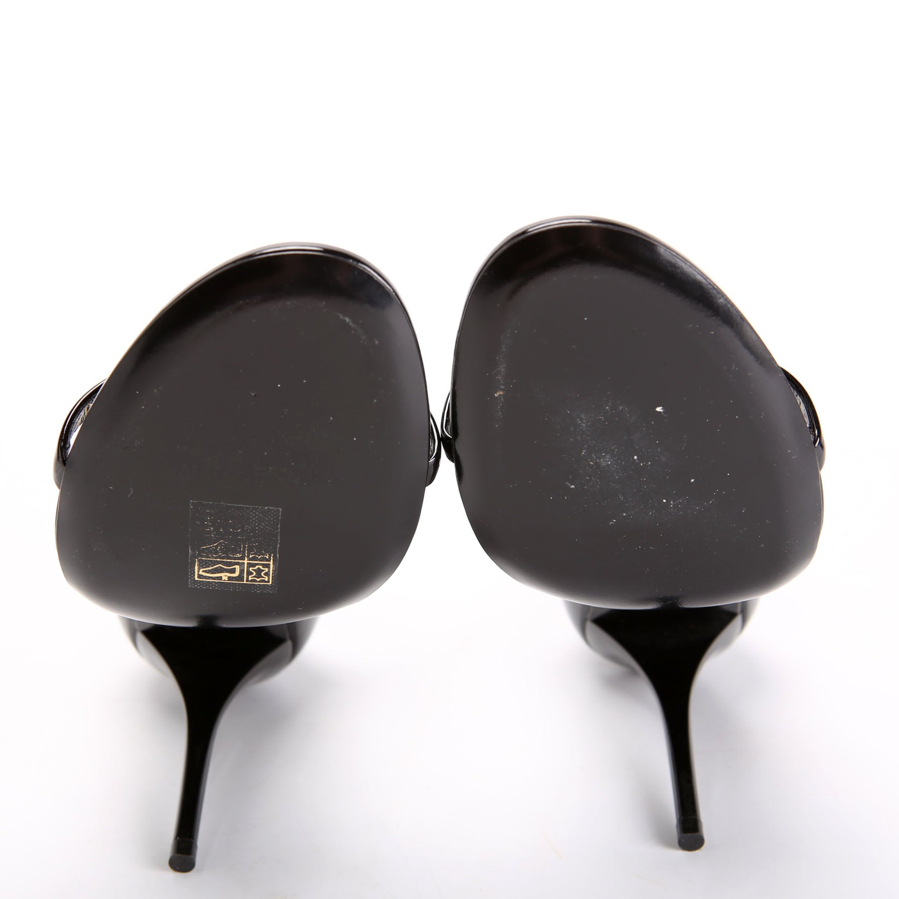Cassandra Monogram Sandals 100 Size 38 Black