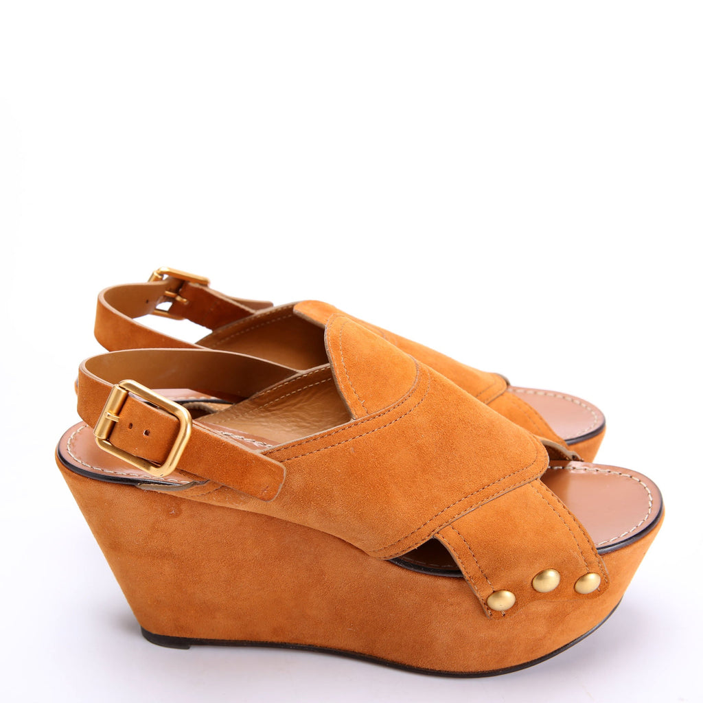 Misha Suede Wedges Size 38.5
