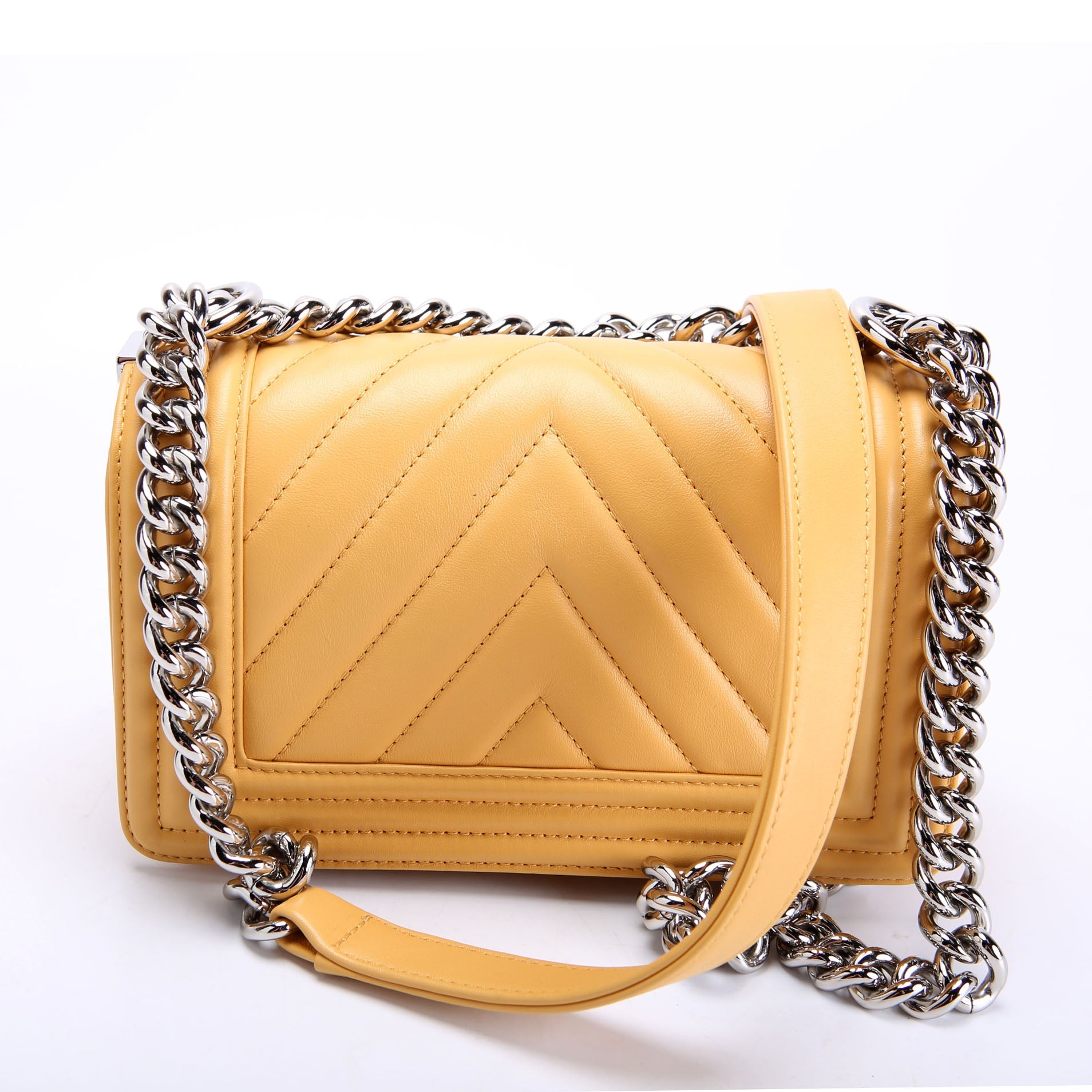 Boy Flap Small Chevron Calfskin 22M