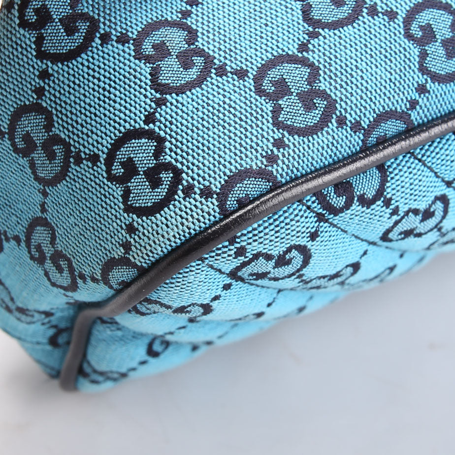 Gucci 447632 Marmont Small GG Canvas Camera Blue