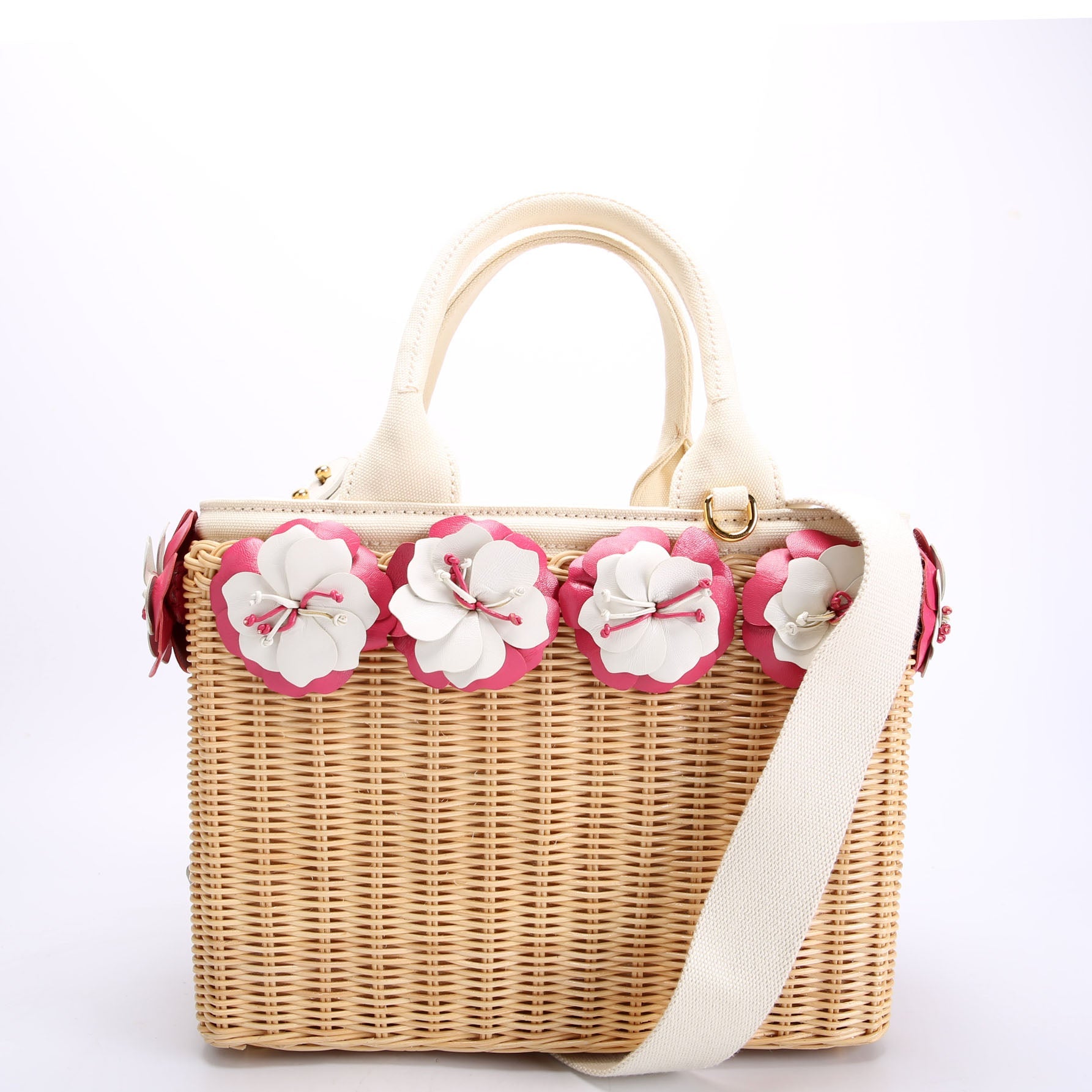 1BG835 Midollino Flower Basket Tote
