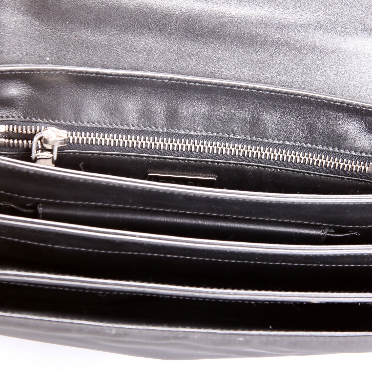1BA016 Top Handle Accordian Flap Nylon/Lizard